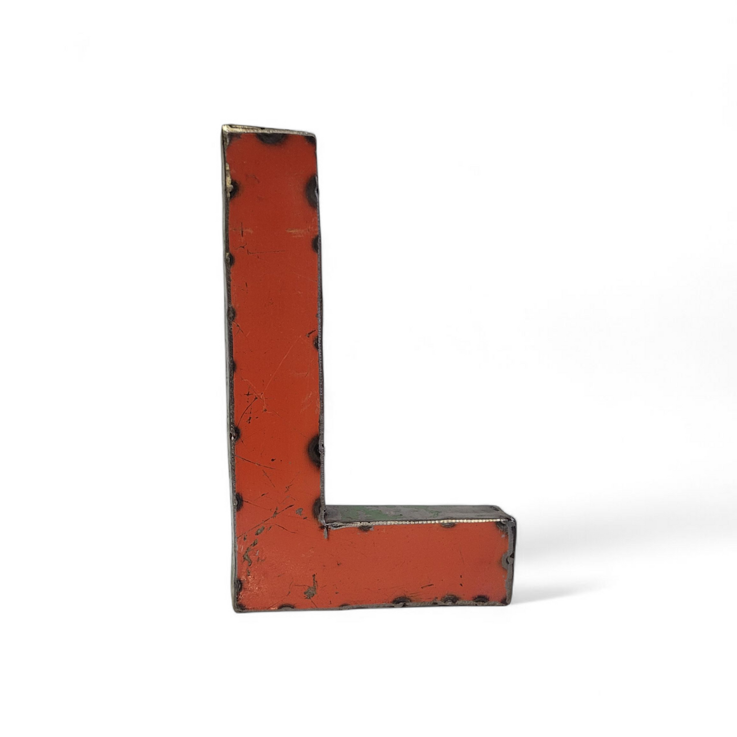 Letter "L" made from recycled oil drums | 22 or 50 cm | various colours