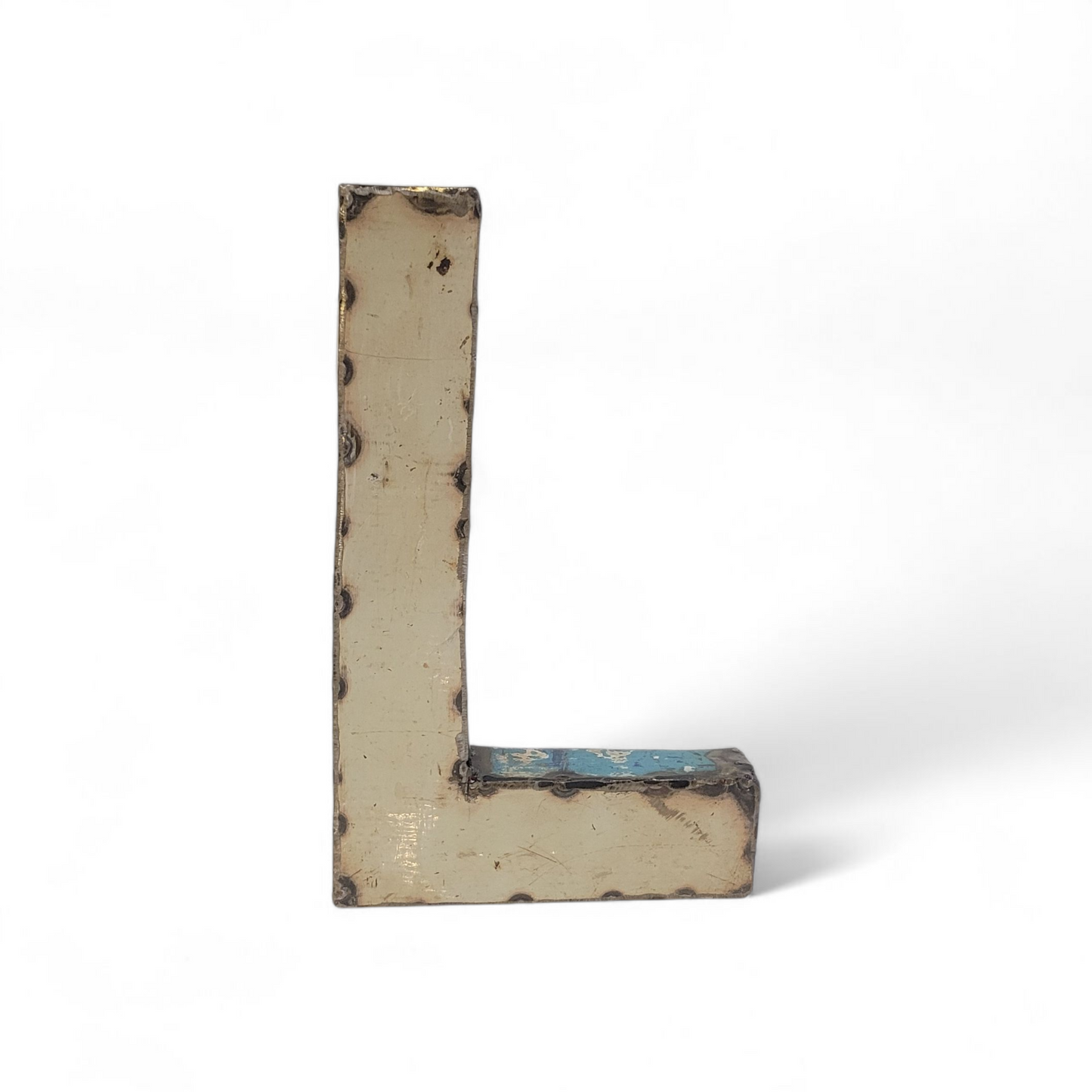 Letter "L" made from recycled oil drums | 22 or 50 cm | various colours