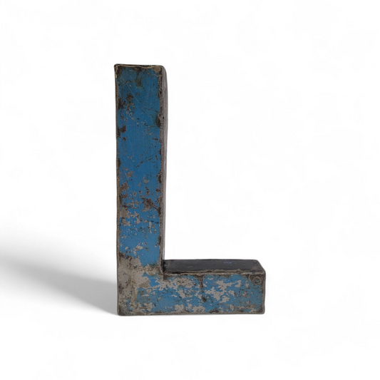 Buchstabe "L" aus recycelten Ölfässern | 22 oder 50 cm | verschiedene Farben