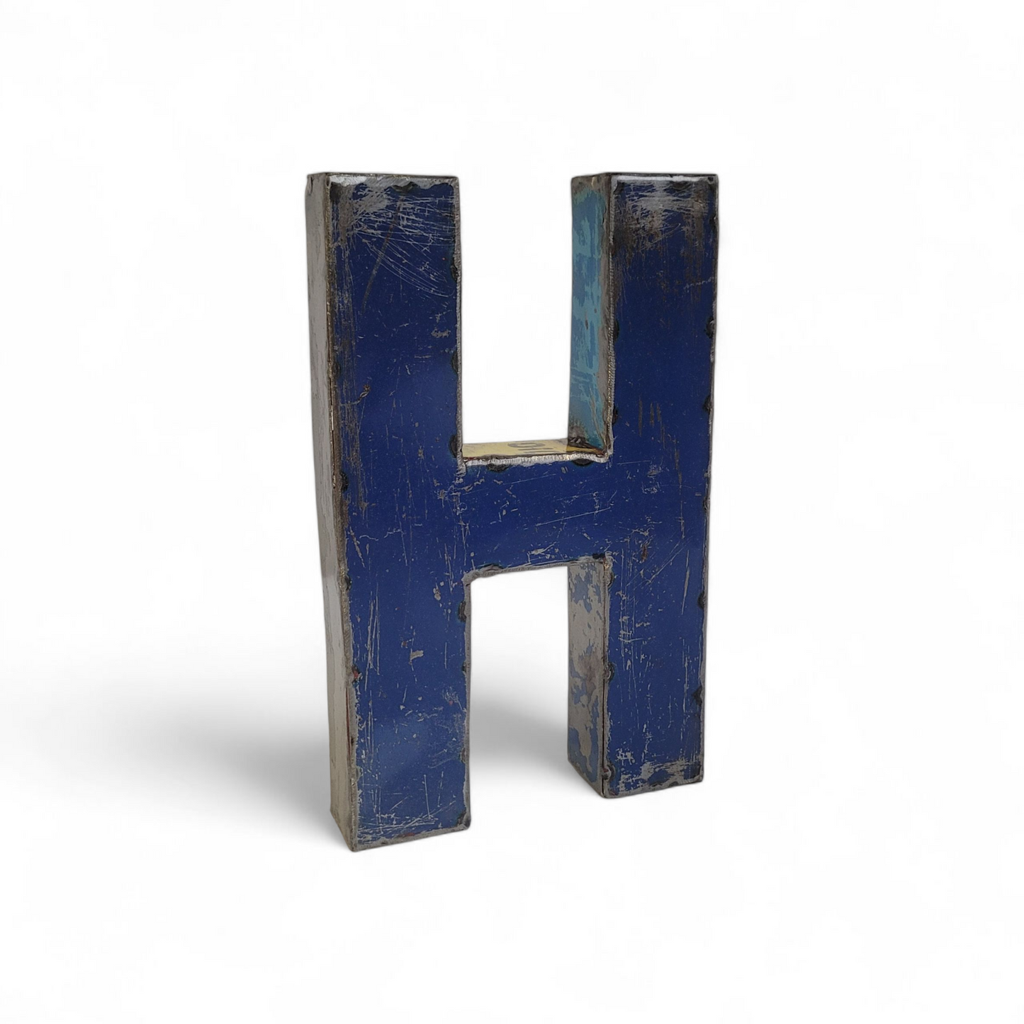 Letter "H" made from recycled oil drums | 22 or 50 cm | various colours