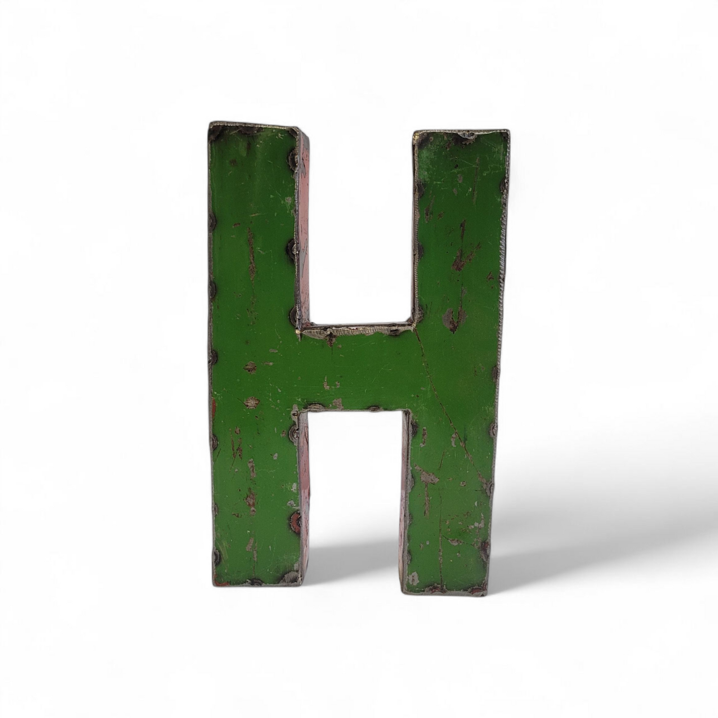 Letter "H" made from recycled oil drums | 22 or 50 cm | various colours