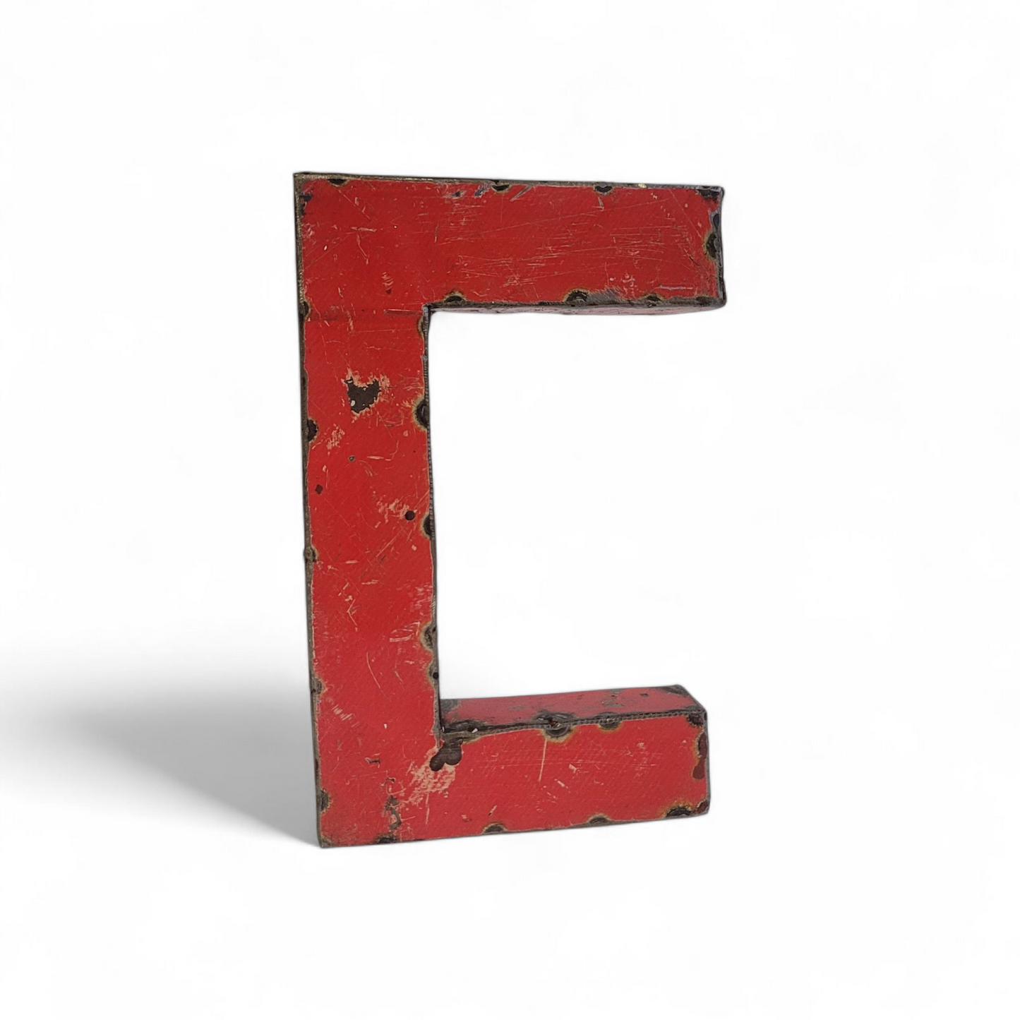 Letter "C" made from recycled oil drums | 22 or 50 cm | various colours