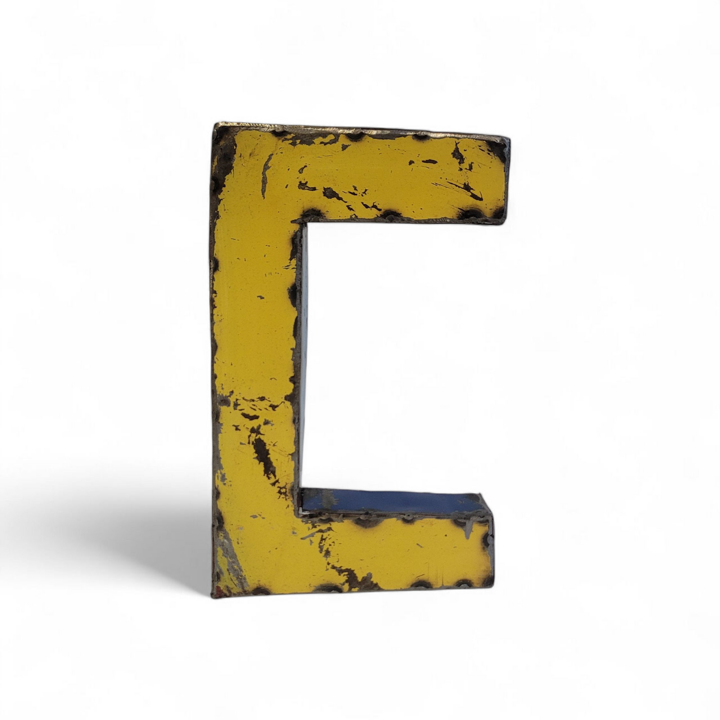 Letter "C" made from recycled oil drums | 22 or 50 cm | various colours