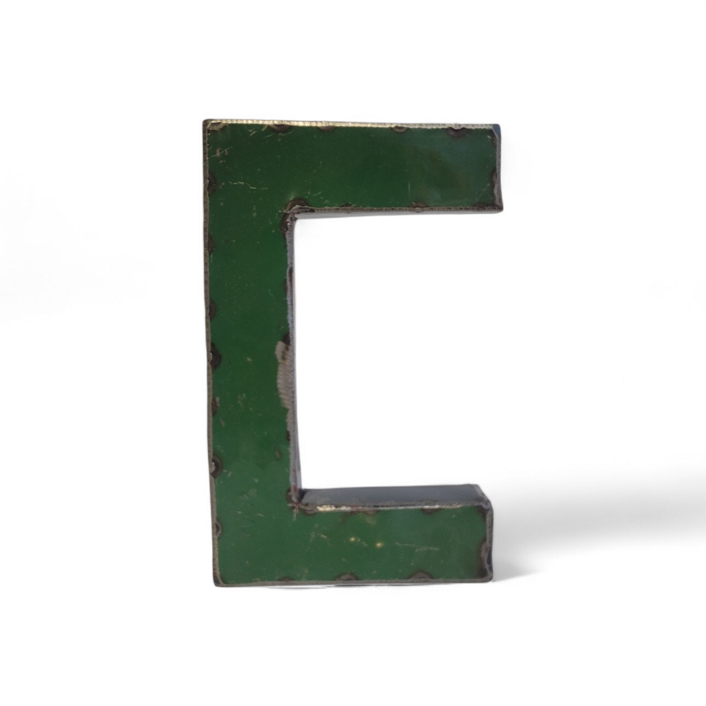 Letter "C" made from recycled oil drums | 22 or 50 cm | various colours