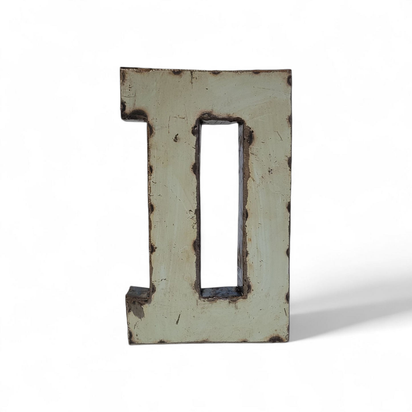 Letter "D" made from recycled oil drums | 22 or 50 cm | various colours