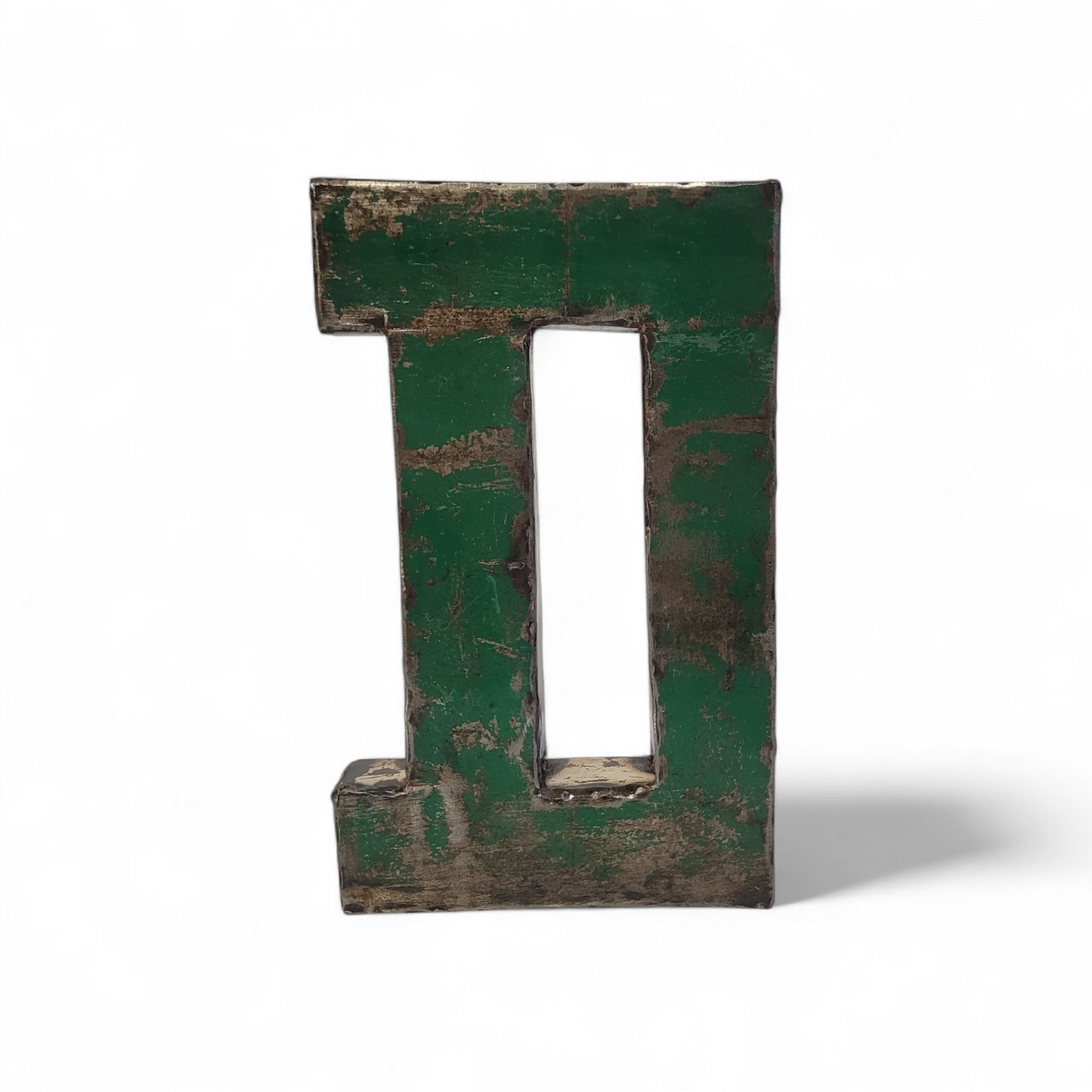 Letter "D" made from recycled oil drums | 22 or 50 cm | various colours