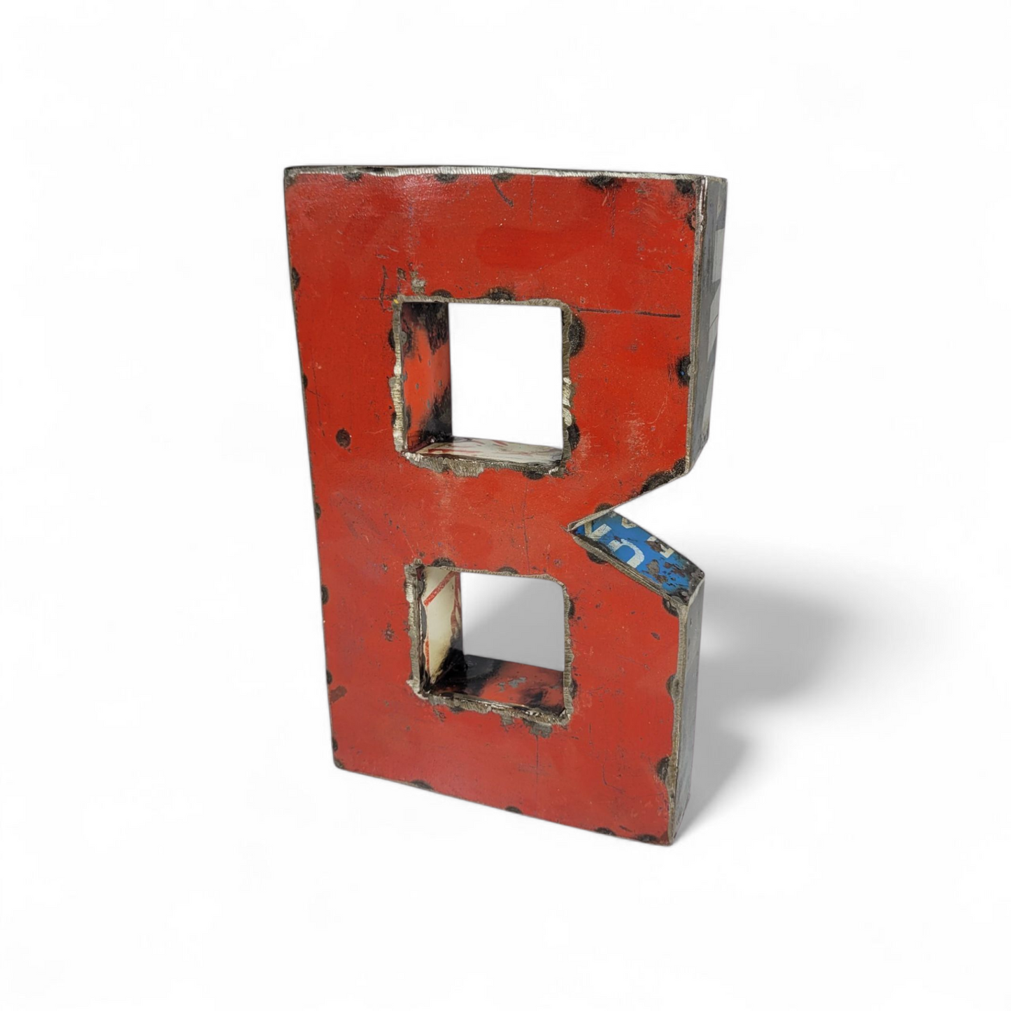 Letter "B" made from recycled oil drums | 22 or 50 cm | various colours