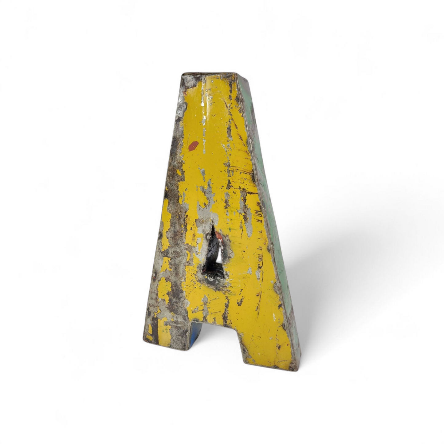 Letter "A" made from recycled oil drums | 22 or 50 cm | various colours