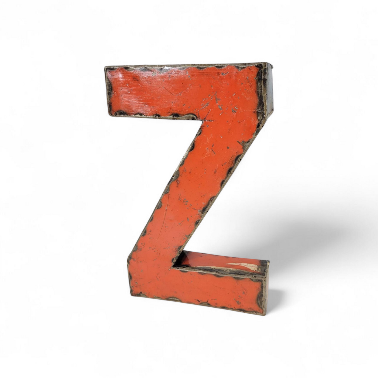 Letter "Z" made from recycled oil drums | 22 or 50 cm | various colours