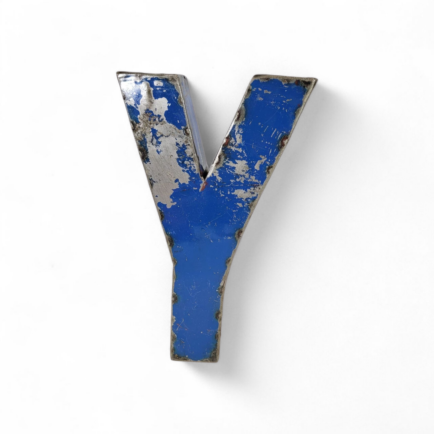 Buchstabe "Y" aus recycelten Ölfässern | 22 oder 50 cm | verschiedene Farben