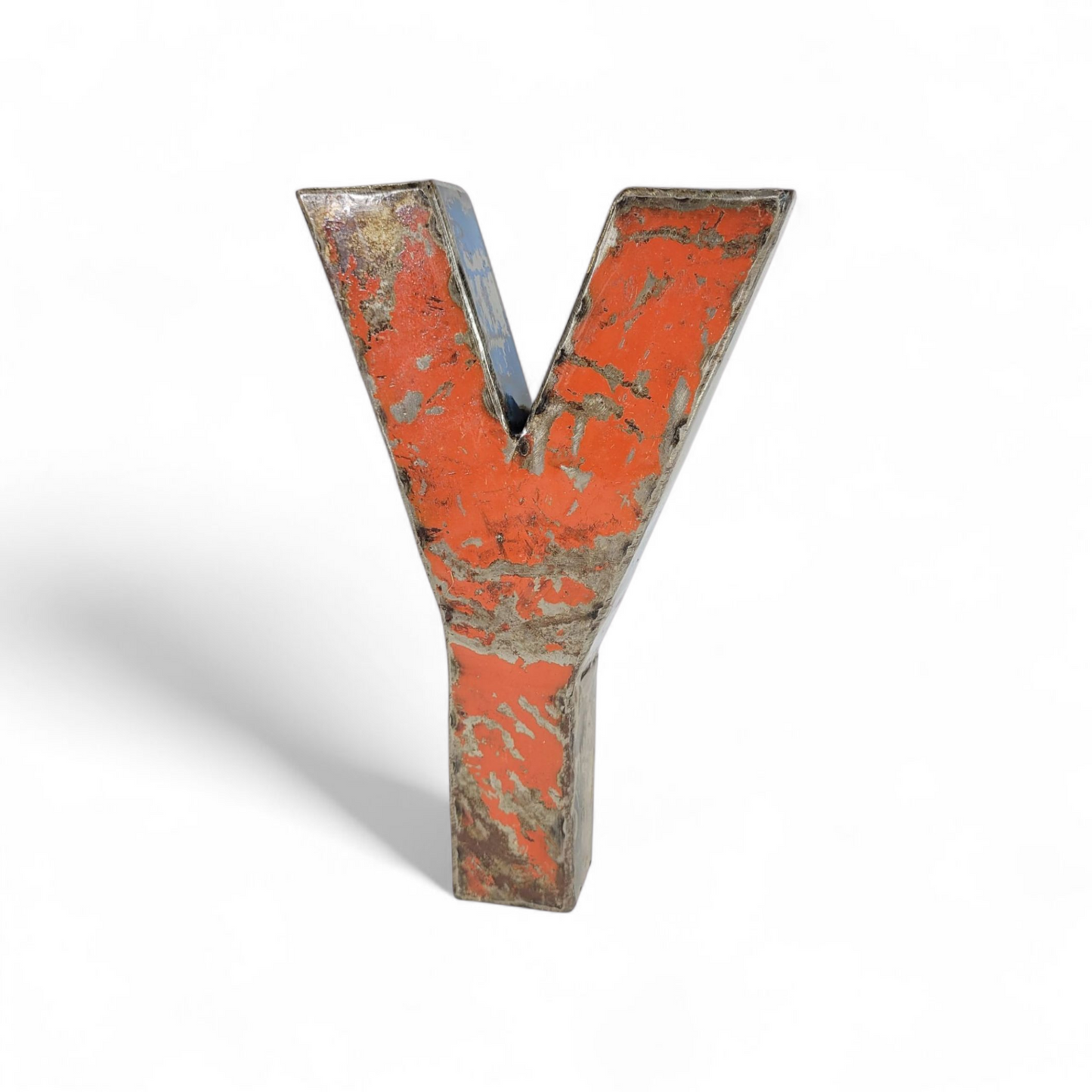 Buchstabe "Y" aus recycelten Ölfässern | 22 oder 50 cm | verschiedene Farben