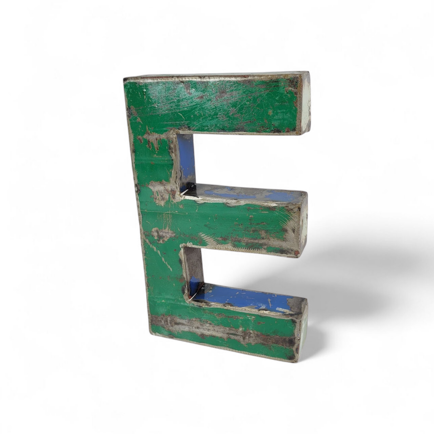 Letter "E" | Number "3" made from recycled oil drums | 22 or 50 cm | various colours
