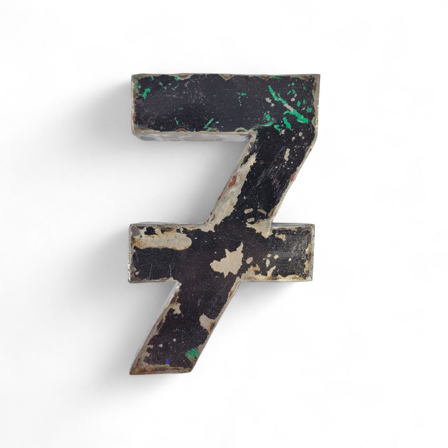 Number "7" made from recycled oil drums | 22 or 50 cm | various colors