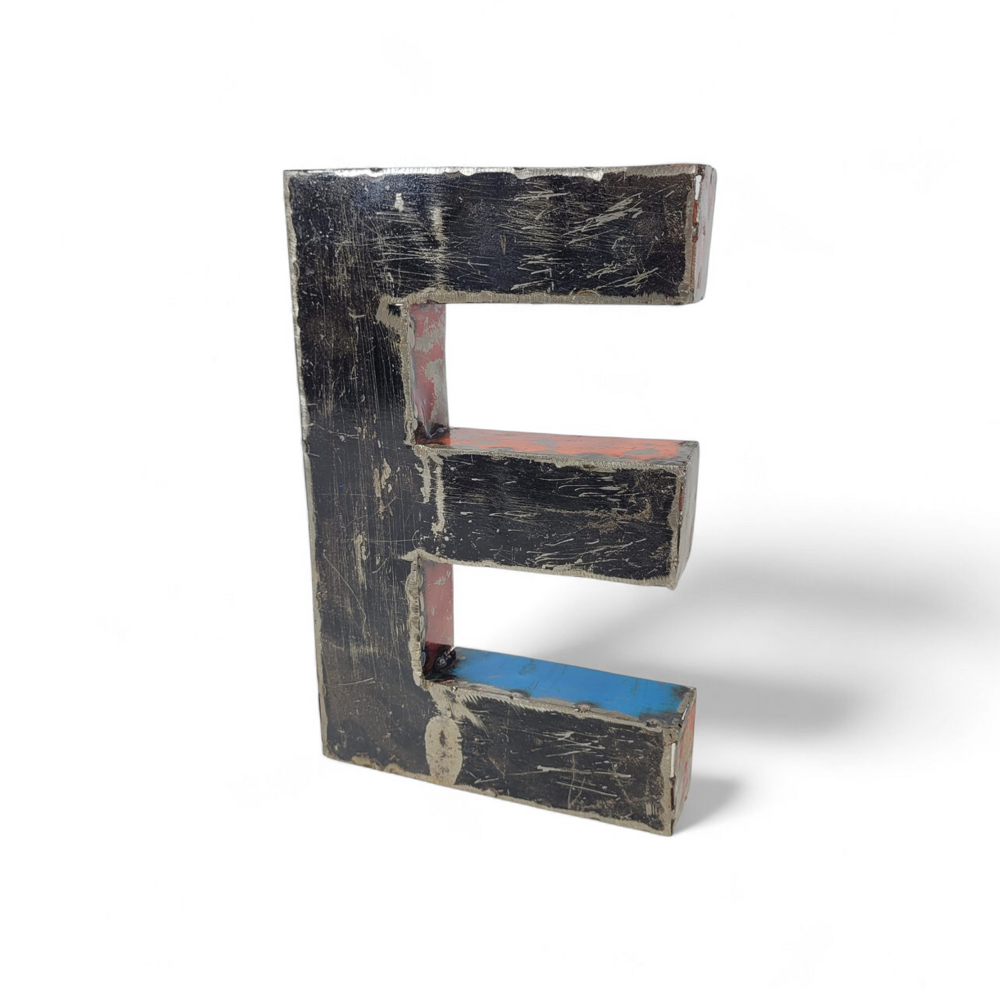 Letter "E" | Number "3" made from recycled oil drums | 22 or 50 cm | various colours