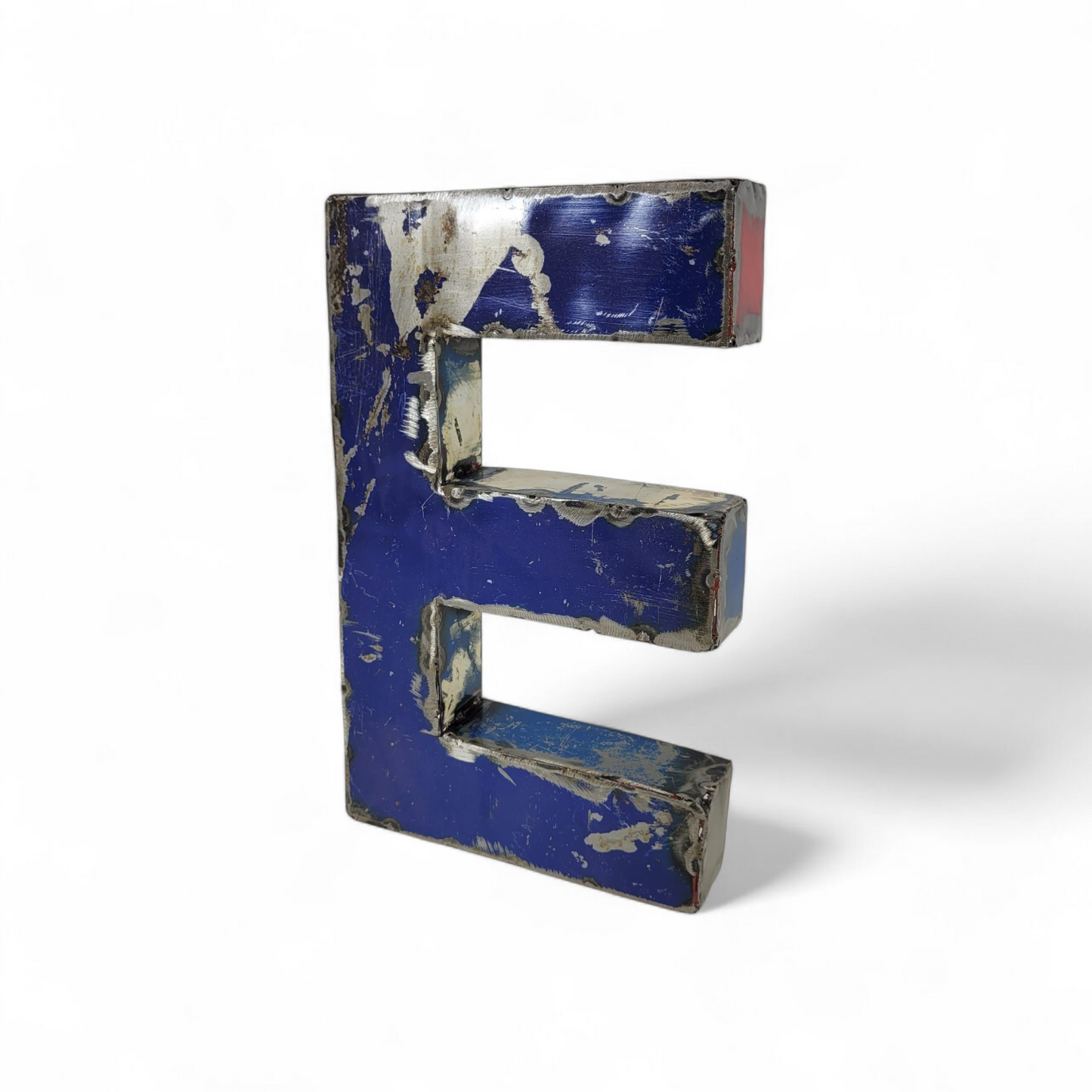 Letter "E" | Number "3" made from recycled oil drums | 22 or 50 cm | various colours