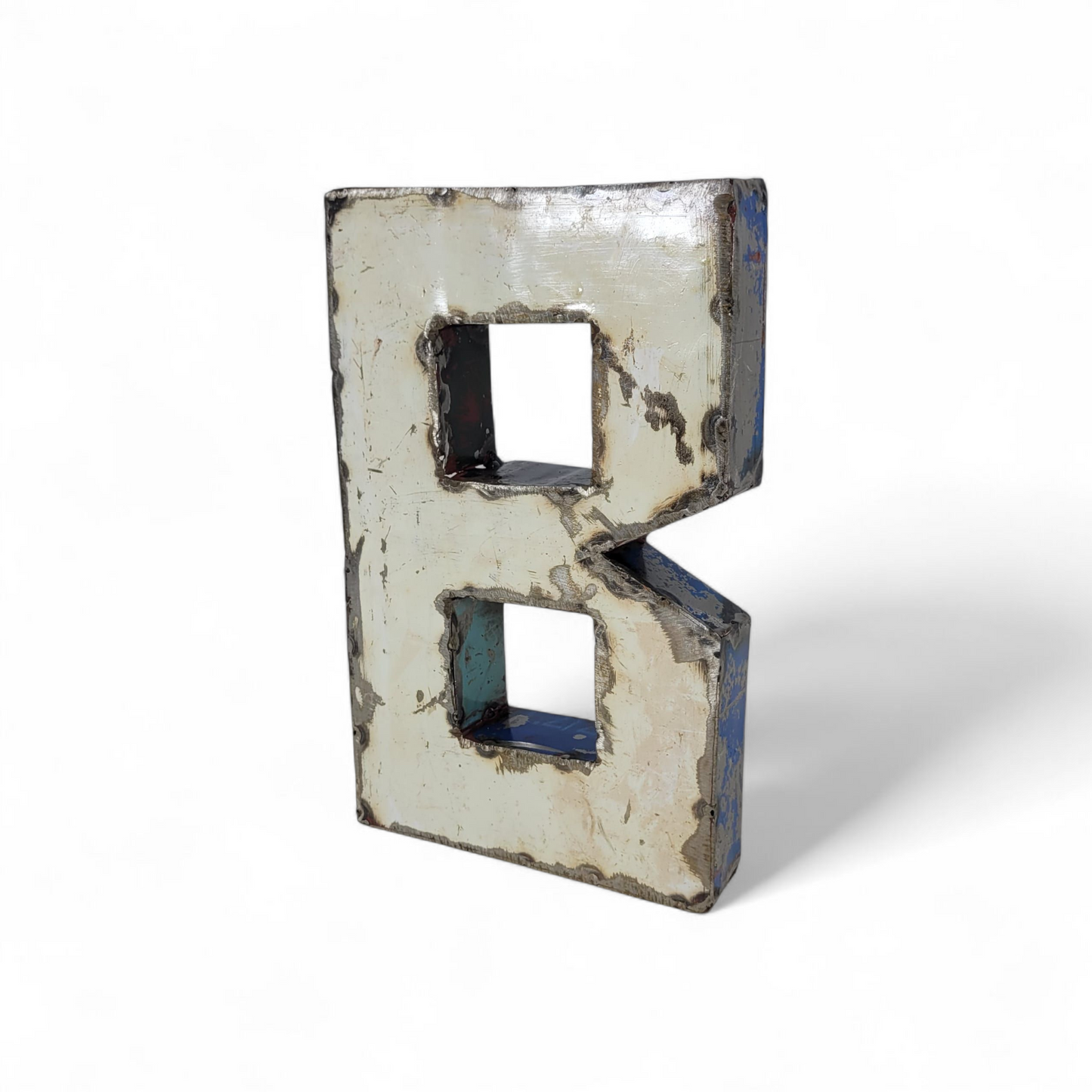 Letter "B" made from recycled oil drums | 22 or 50 cm | various colours