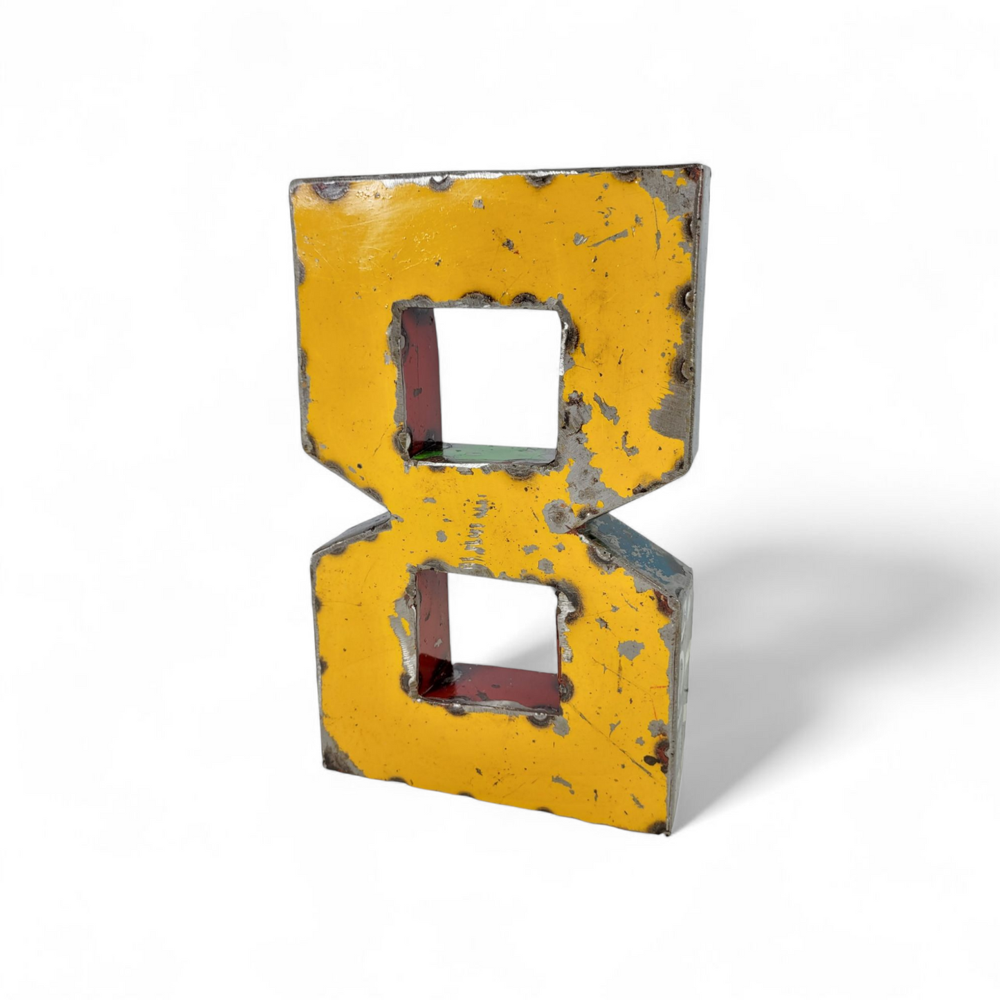 Number "8" made from recycled oil drums | 22 or 50 cm | various colors