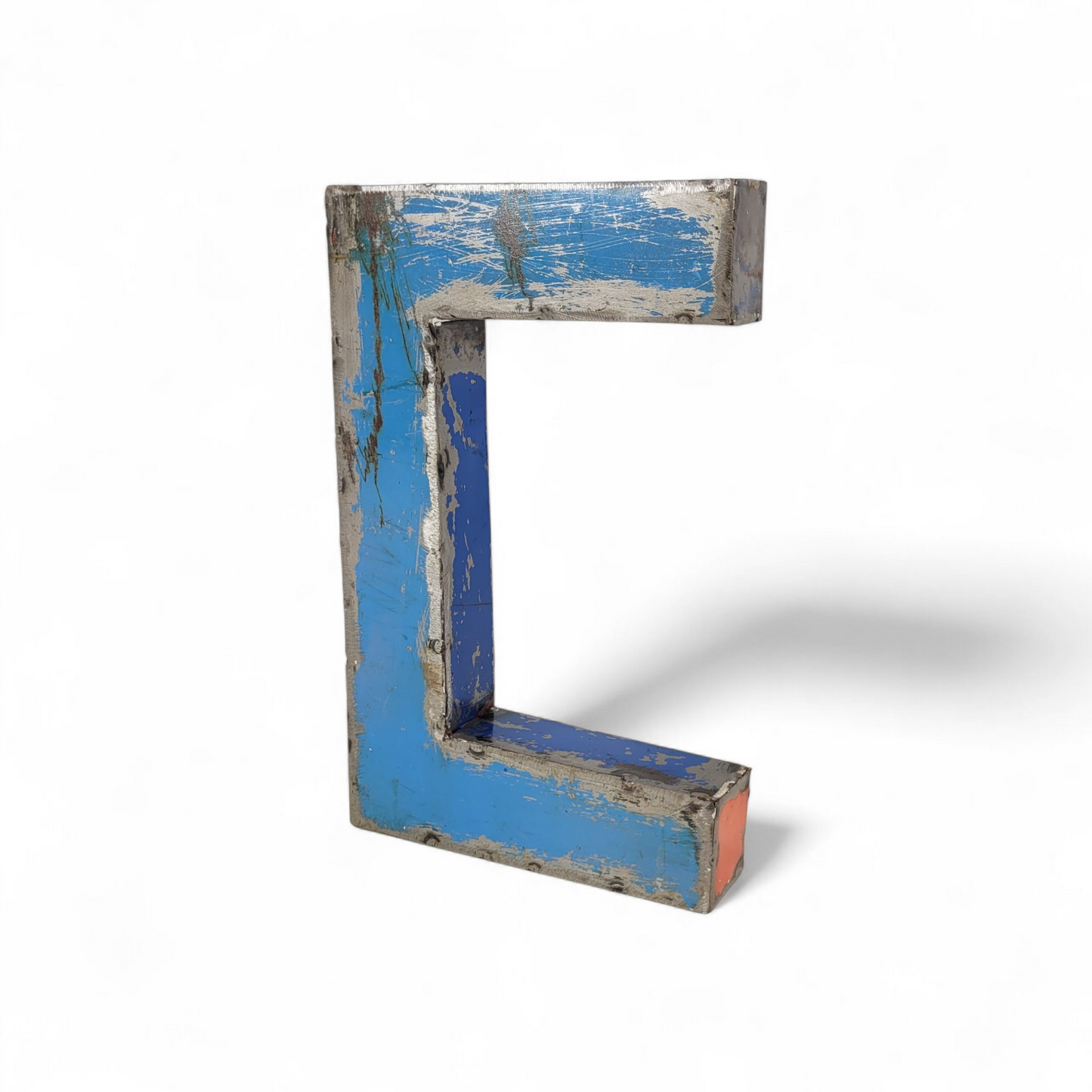 Letter "C" made from recycled oil drums | 22 or 50 cm | various colours