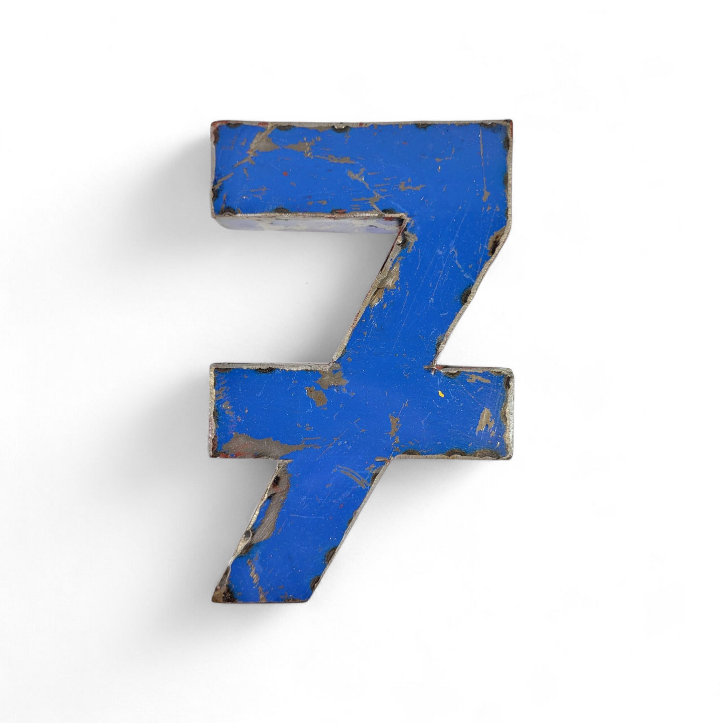 Number "7" made from recycled oil drums | 22 or 50 cm | various colors