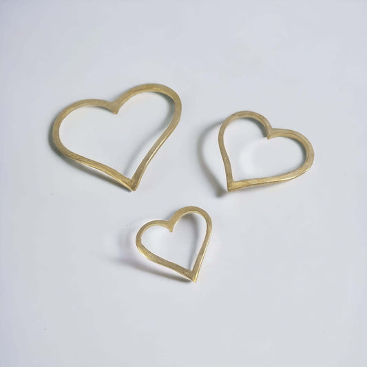 Herzen aus Bronze | by Hamidou | Unikate | verschiedene Größen, handgemacht