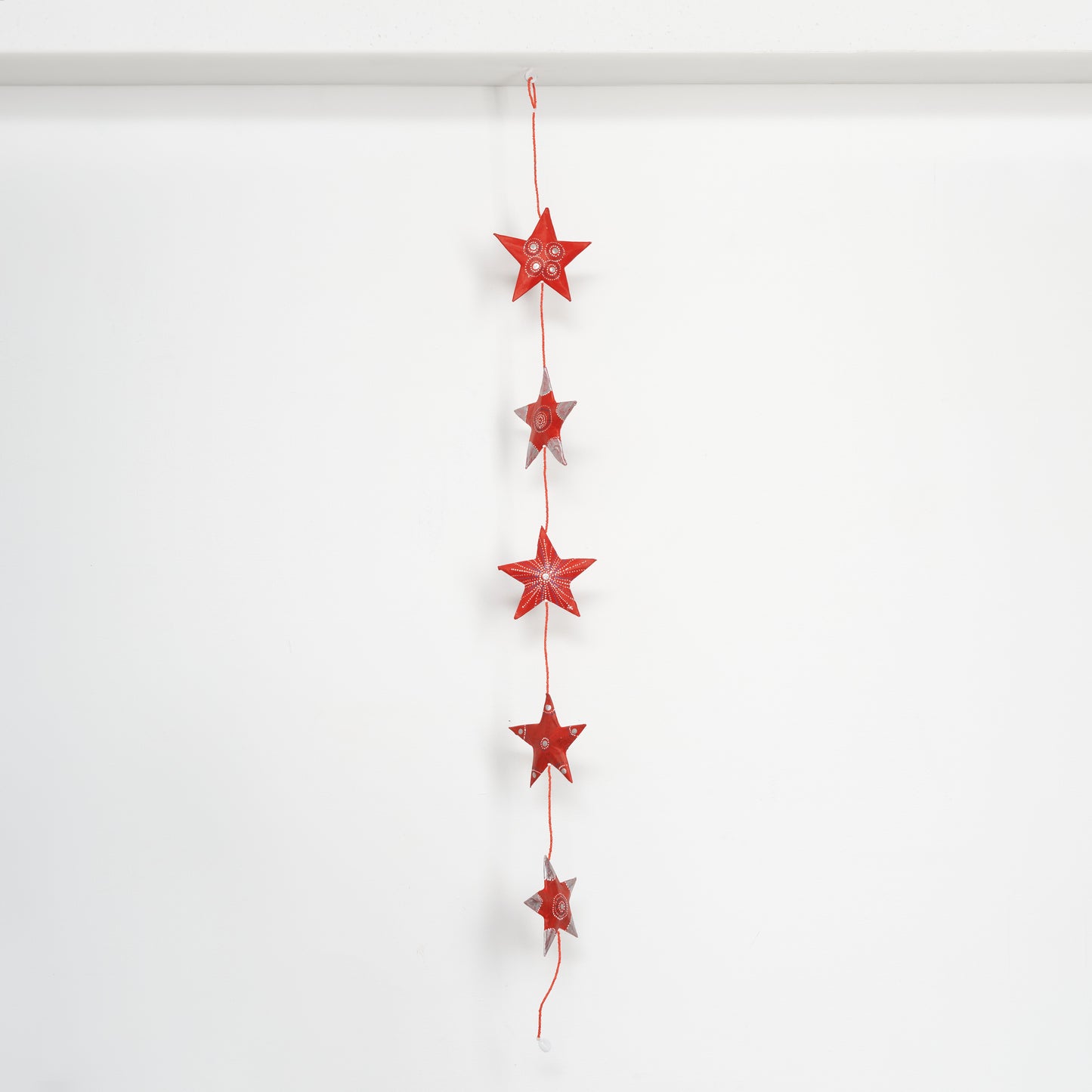 Garland / Mobilé "Stars" made of papier-mâché from recycled paper | Upcycling, handmade
