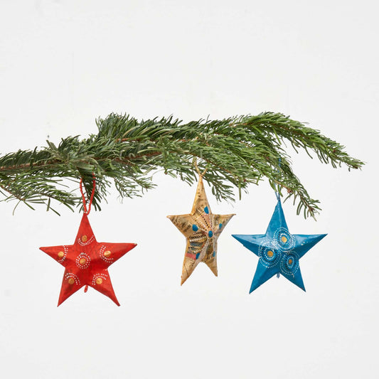 Sterne aus Pappmaché aus recyceltem Papier | Handgemacht & Fair