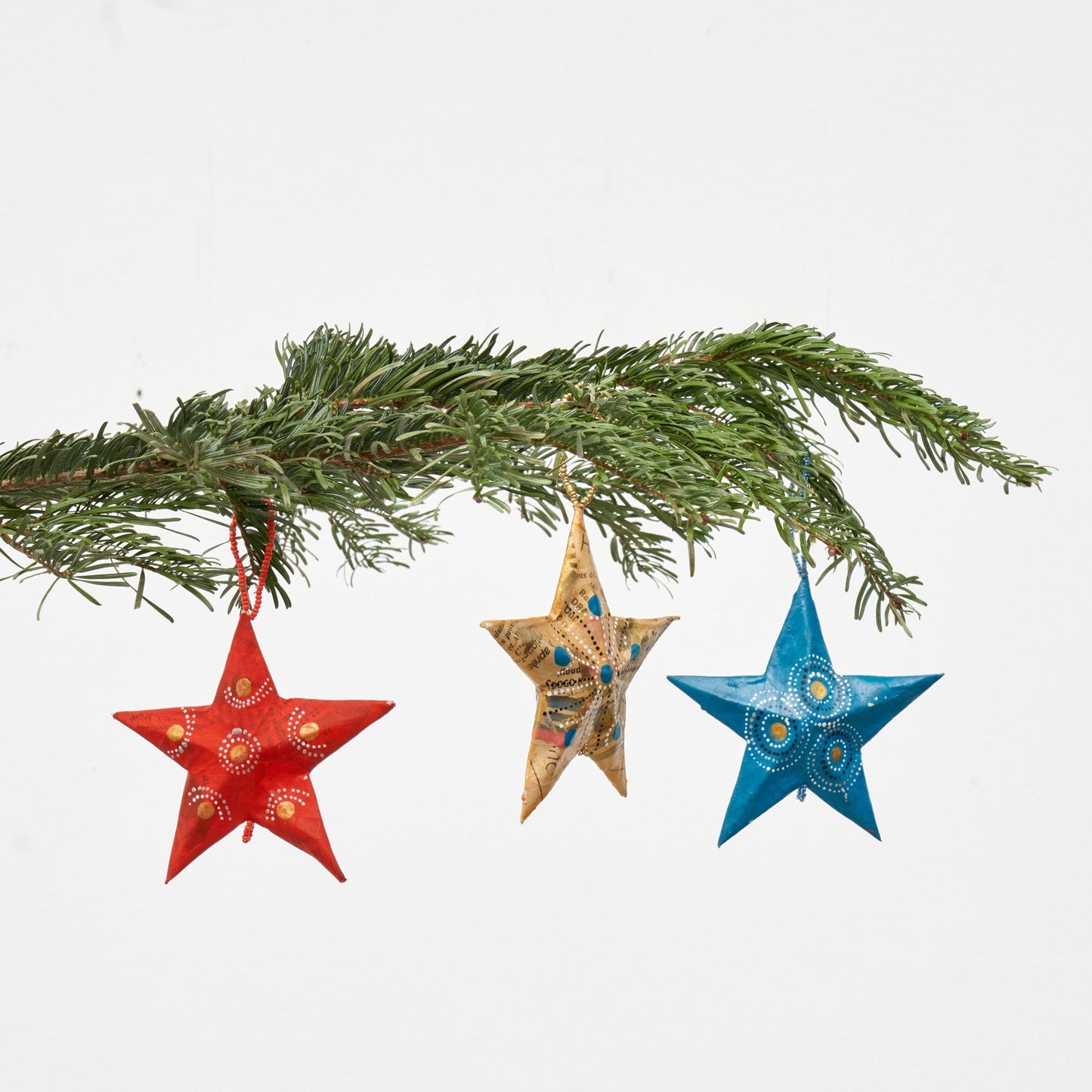 Paper mache stars made from recycled paper | Handmade &amp; Fair