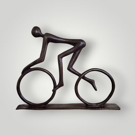 Bronze-Skulptur "Homme vélo" | by Patrice Balma (2025) | Einzelstücke