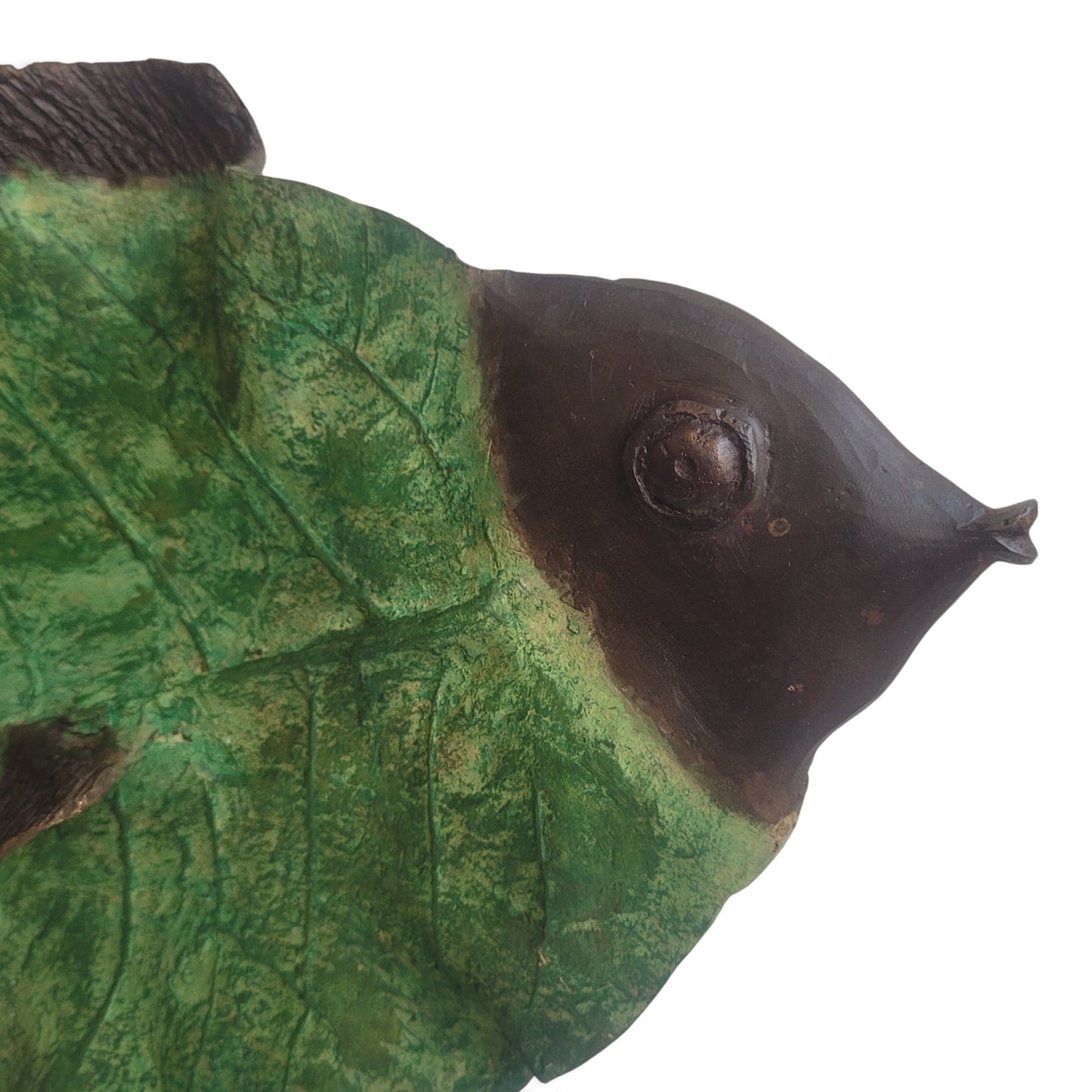"Blattfisch" Bronze-Skulptur von Boureima Ouedraogo, 2026, Green