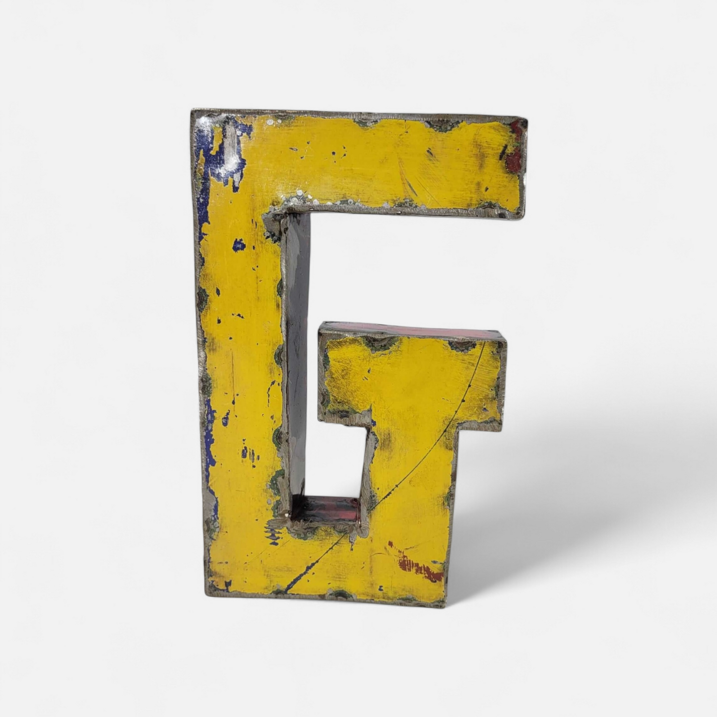 Letter "G" made from recycled oil drums | 22 or 50 cm | various colours