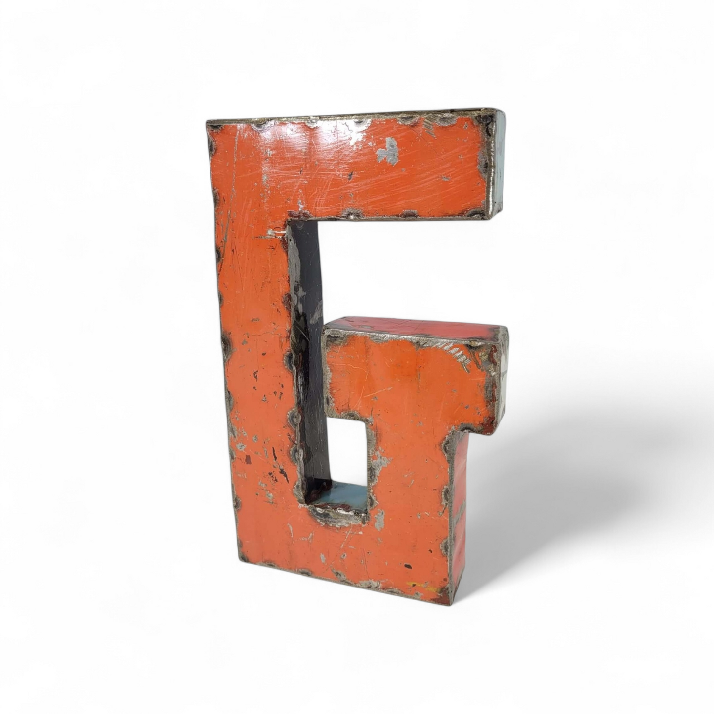 Letter "G" made from recycled oil drums | 22 or 50 cm | various colours
