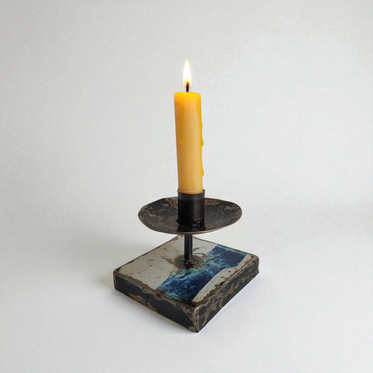 Candle holder made from recycled oil drums Upcycling | various colors