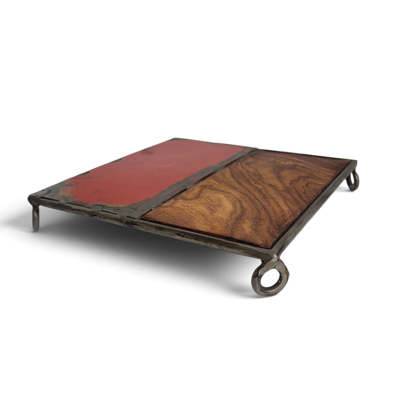 Untersetzer "Bois & Métal" by Petit Pascal | Upcycling von alten Ölfässern