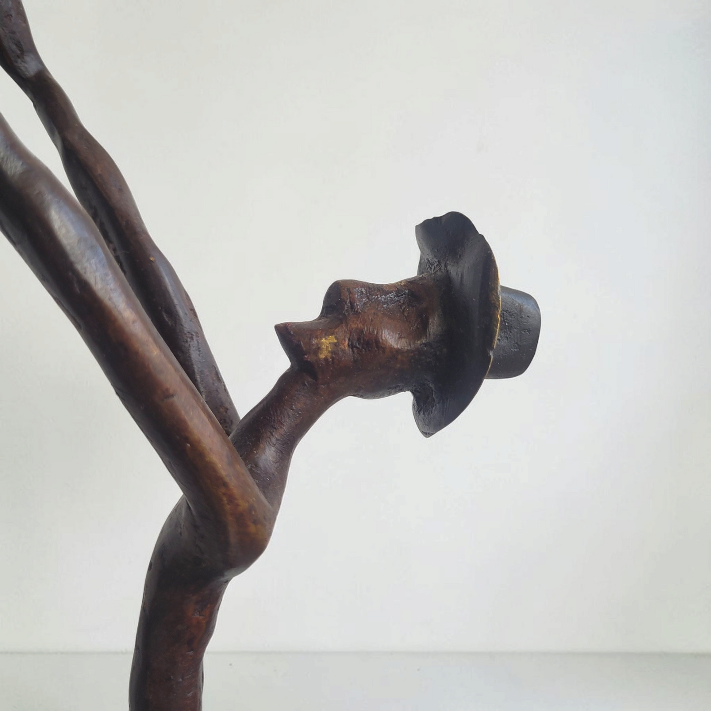 Bronze-Skulptur "Le sauteur à la perche", by Boureima Ouedraogo, 61 cm, Bronze massiv, 2026