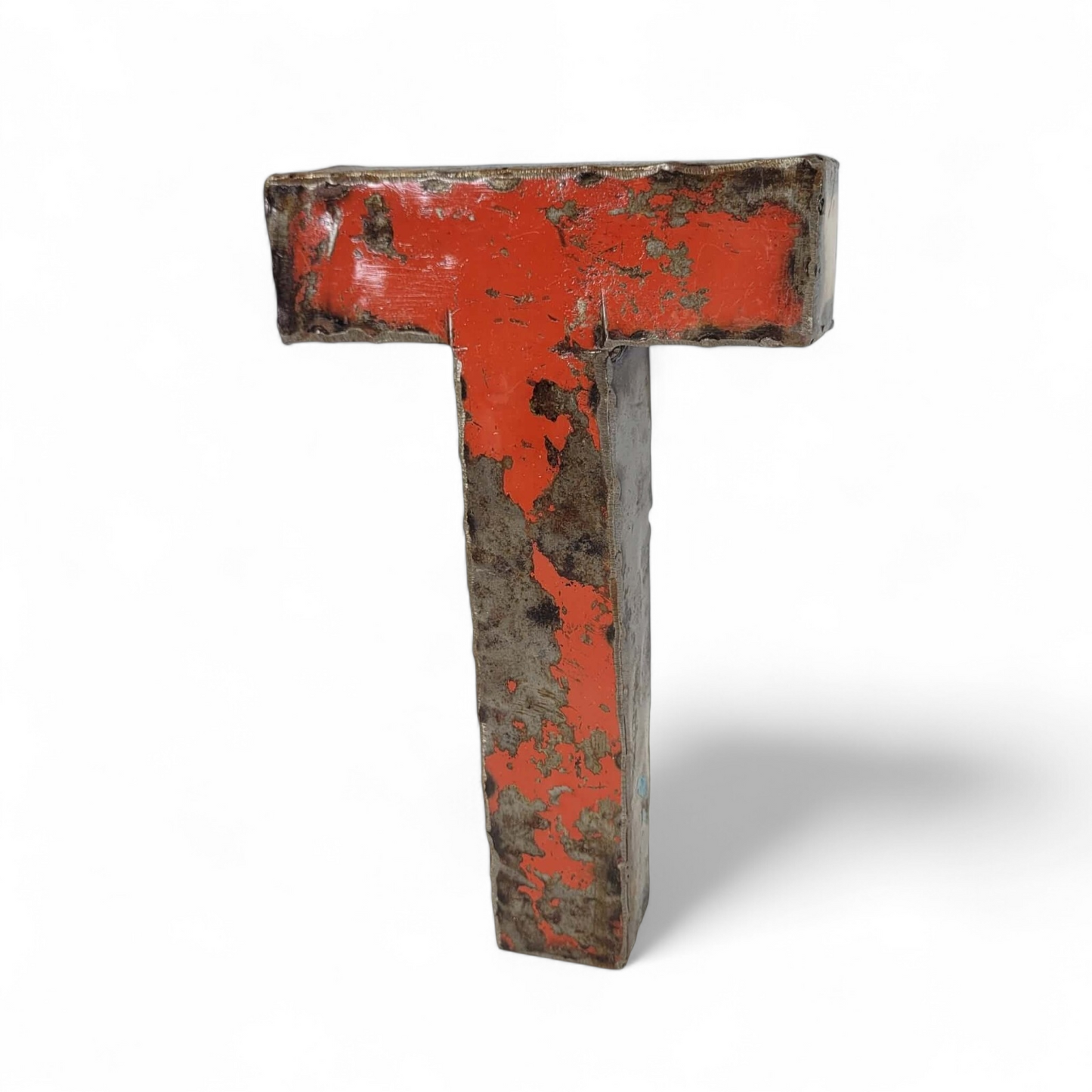 Letter "T" made from recycled oil drums | 22 or 50 cm | various colours