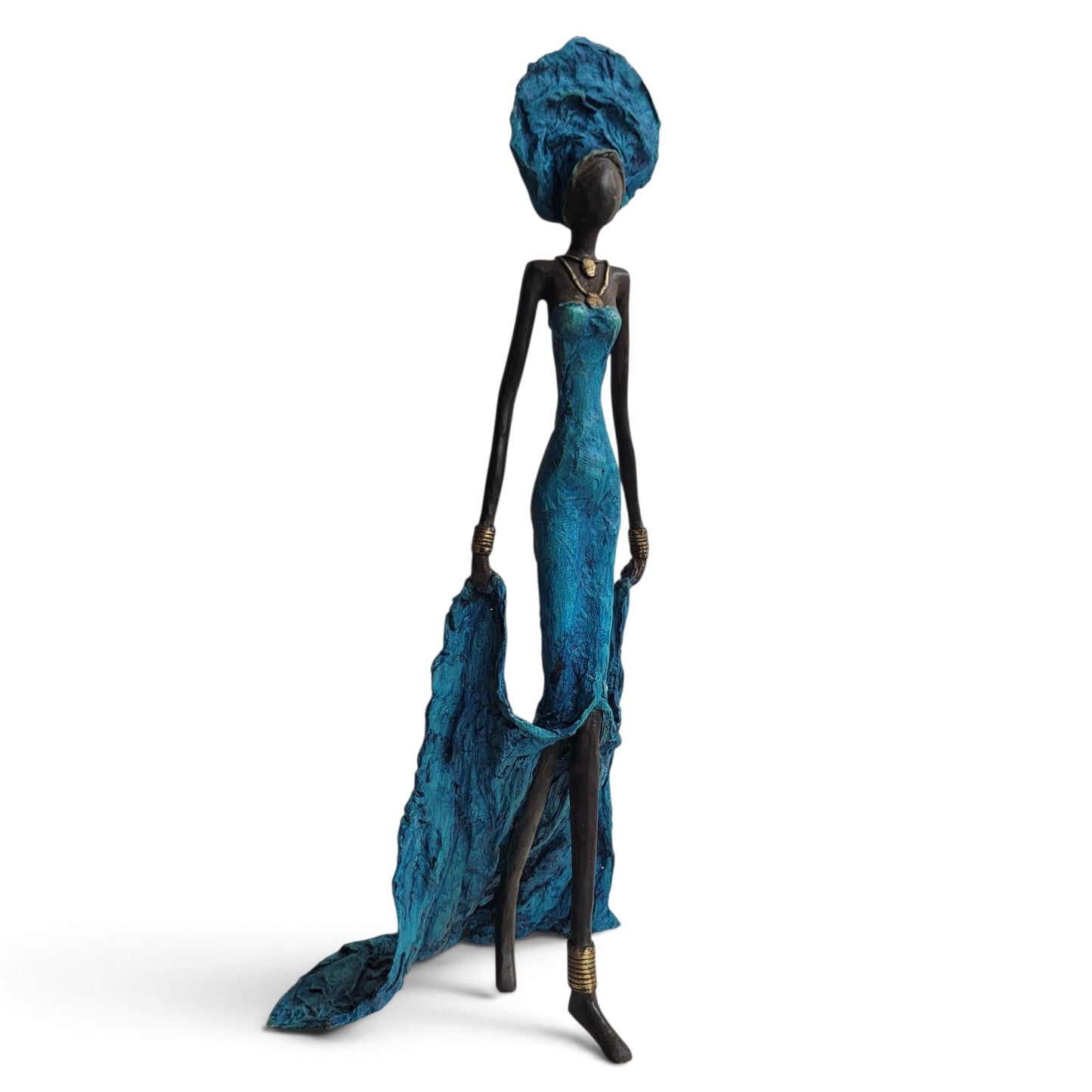 Bronze-Skulptur "Dame en robe du soir" by Issouf B. | 32 oder 55 cm