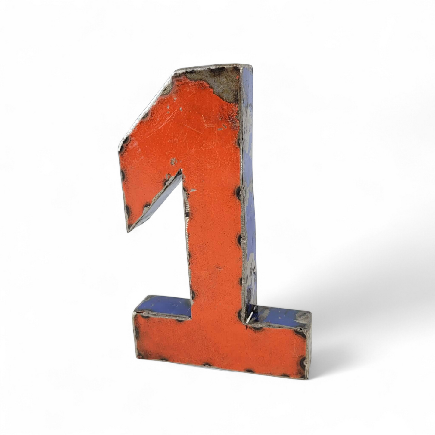 Chiffre "1" en barils de pétrole recyclés | 22 ou 50 cm | différentes couleurs