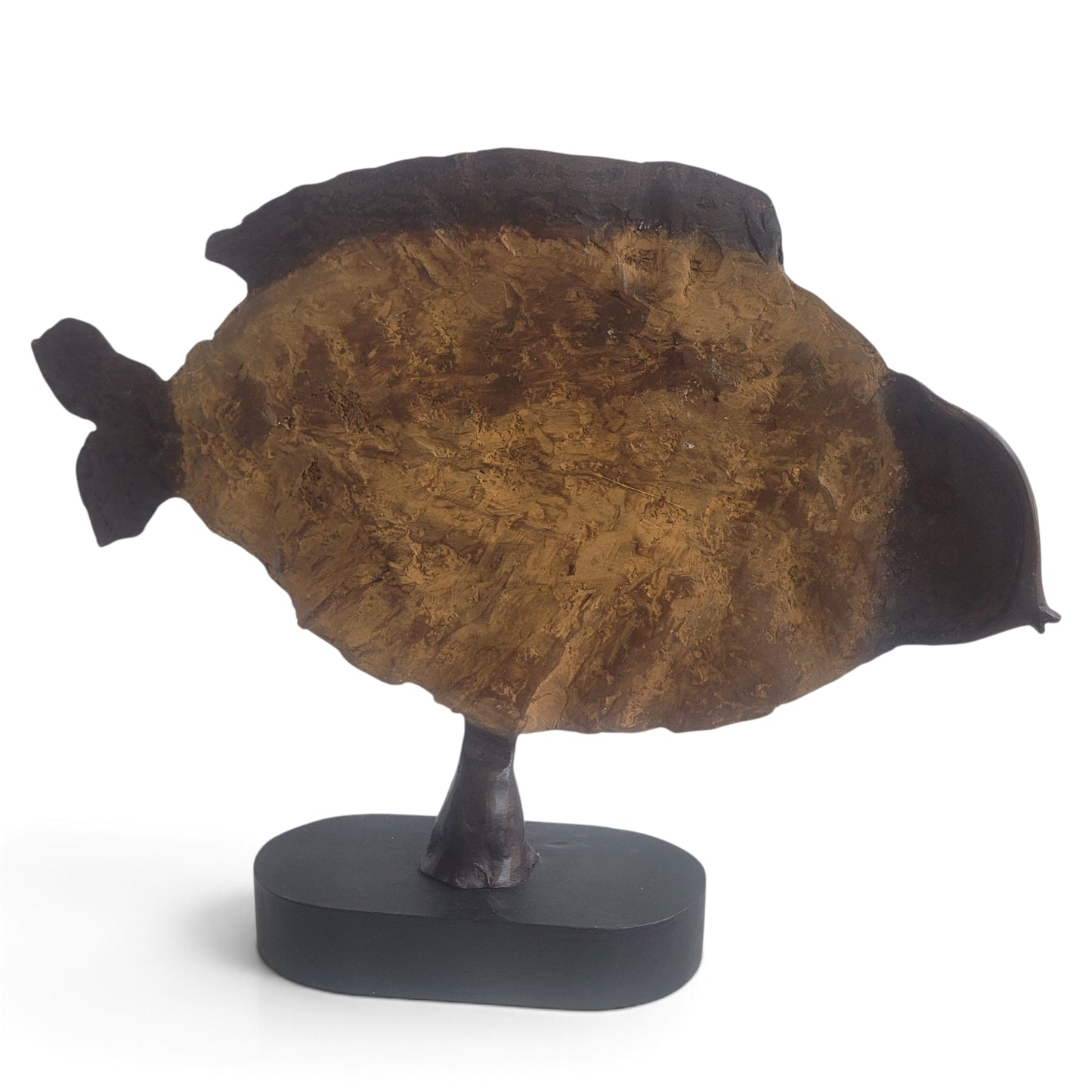 "Blattfisch" Bronze-Skulptur von Boureima Ouedraogo, 2026, Brown