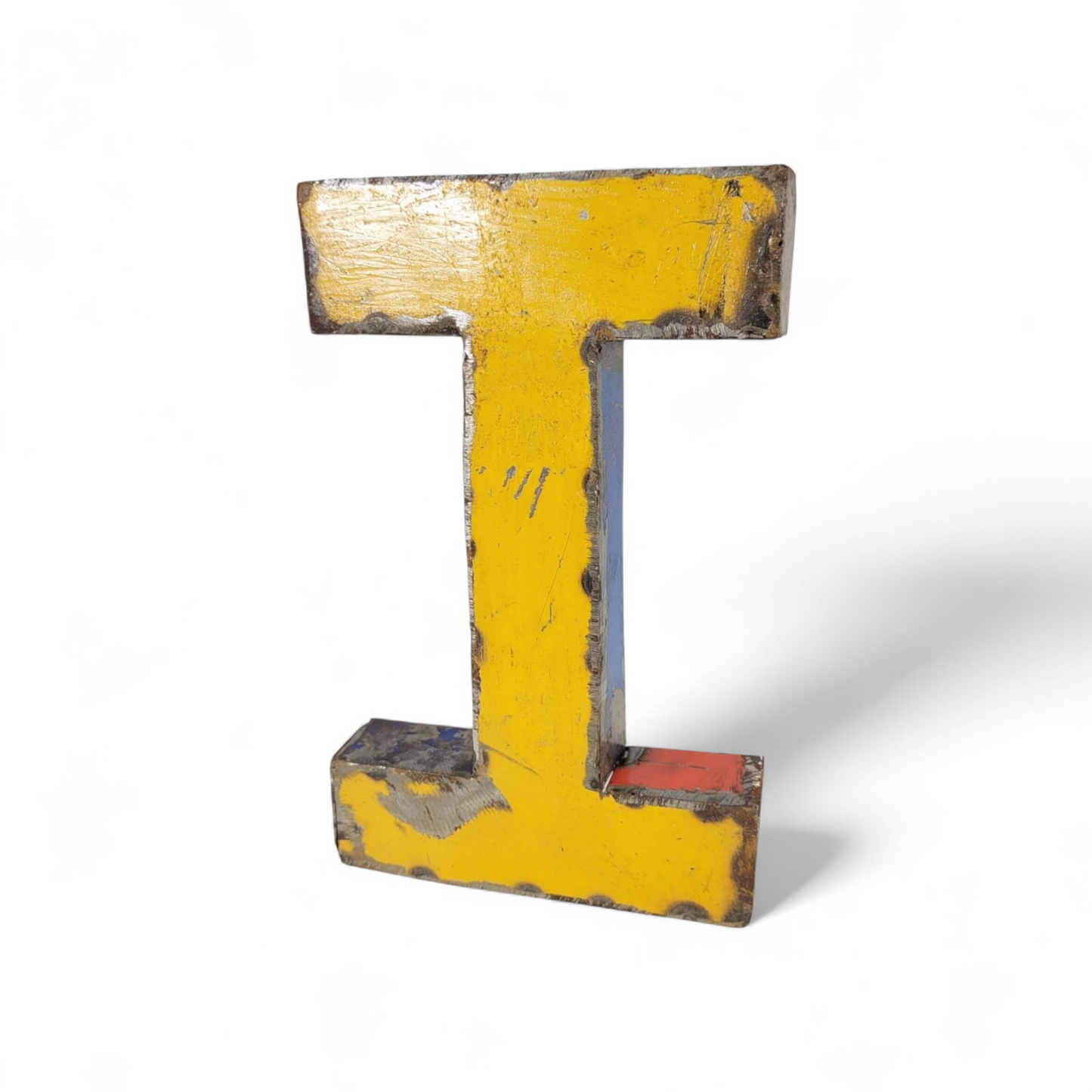 Lettre "I" (i) en barils de pétrole recyclés | 22 ou 50 cm | différentes couleurs