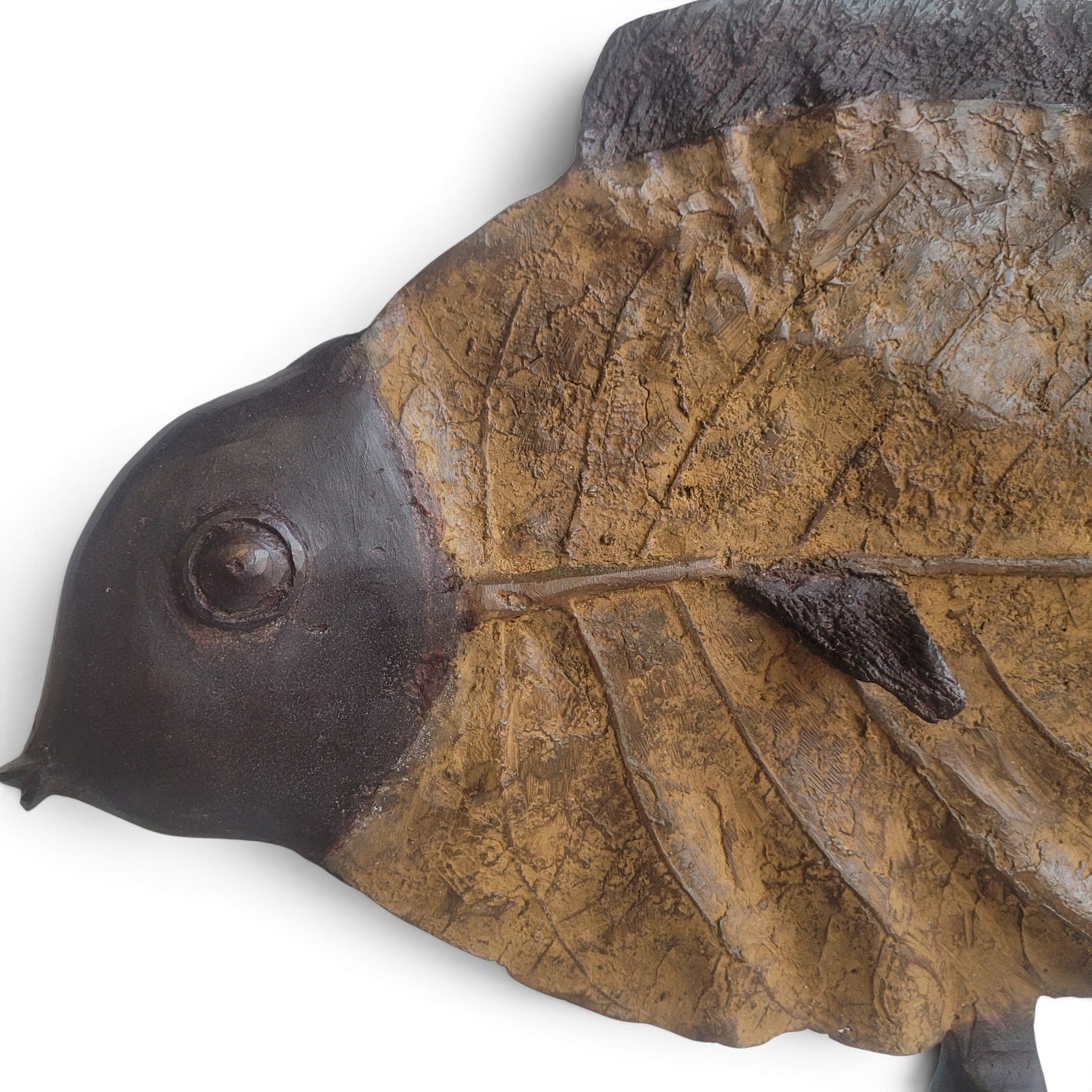 "Blattfisch" Bronze-Skulptur von Boureima Ouedraogo, 2026, Brown
