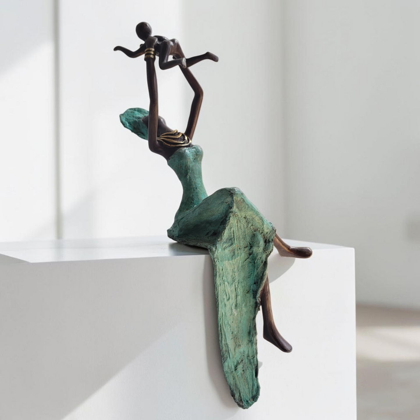 Bronze-Skulptur "Flying Baby" by Karim Sana | 50 cm