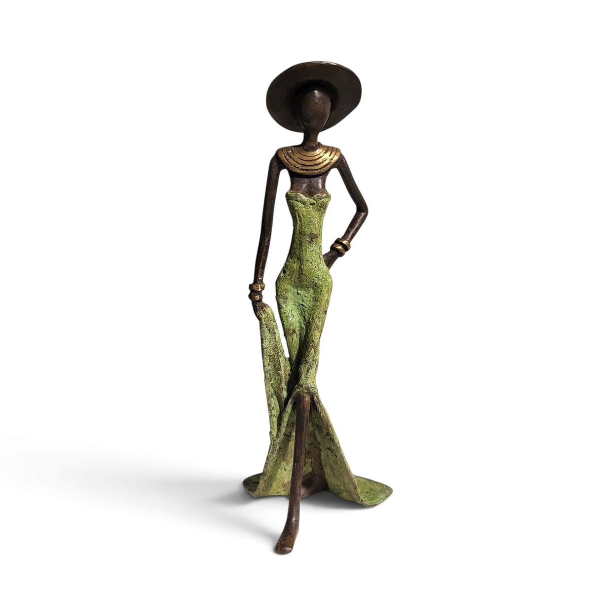 Bronze sculpture "Femme élégante avec chapeau" by Soré | various sizes and colours