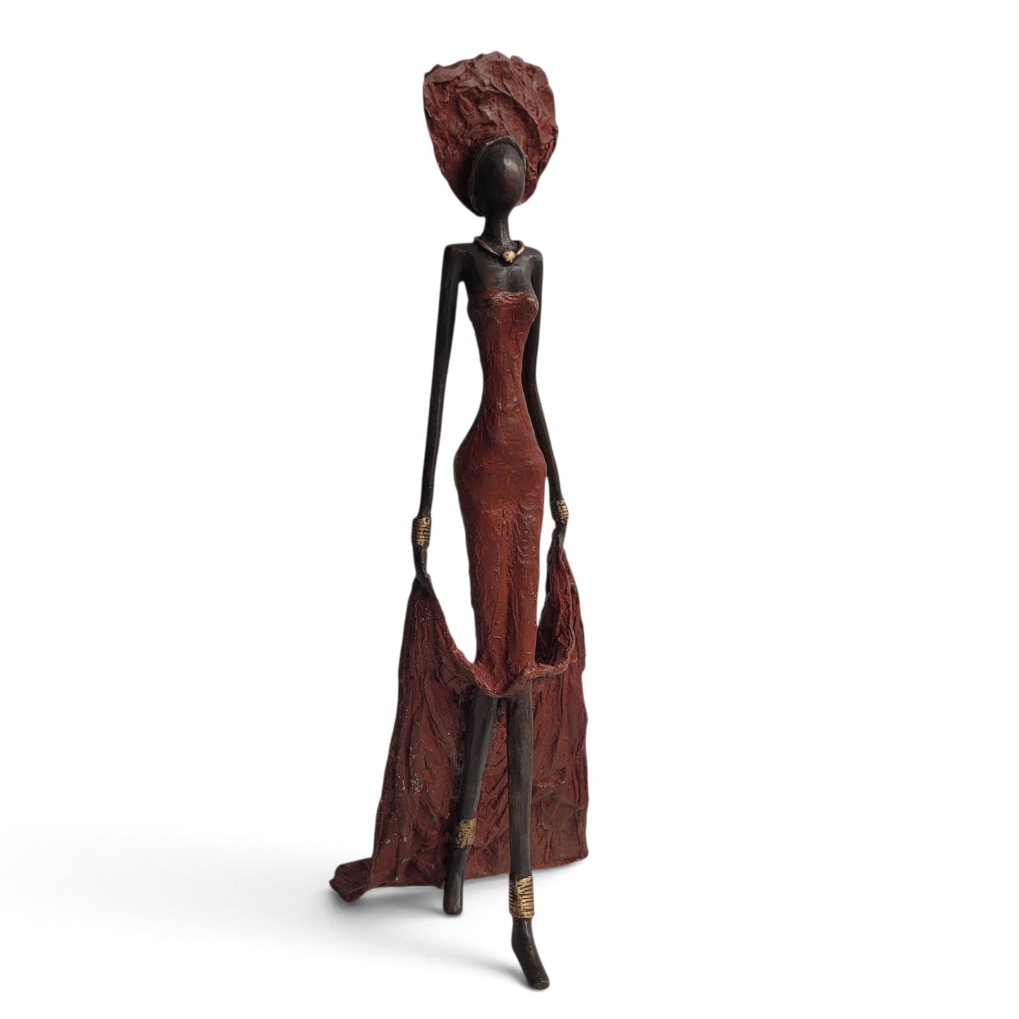 Bronze-Skulptur "Dame en robe du soir" by Issouf B. | 32 oder 55 cm