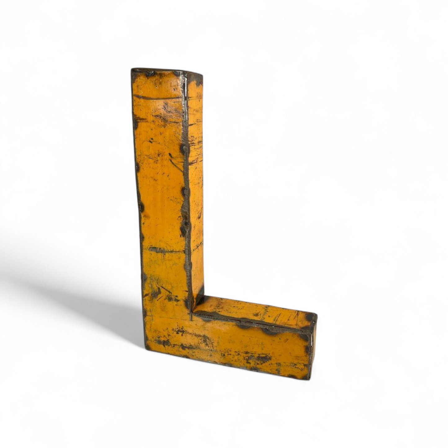 Lettre "L" en fûts de pétrole recyclés | 22 ou 50 cm | différentes couleurs