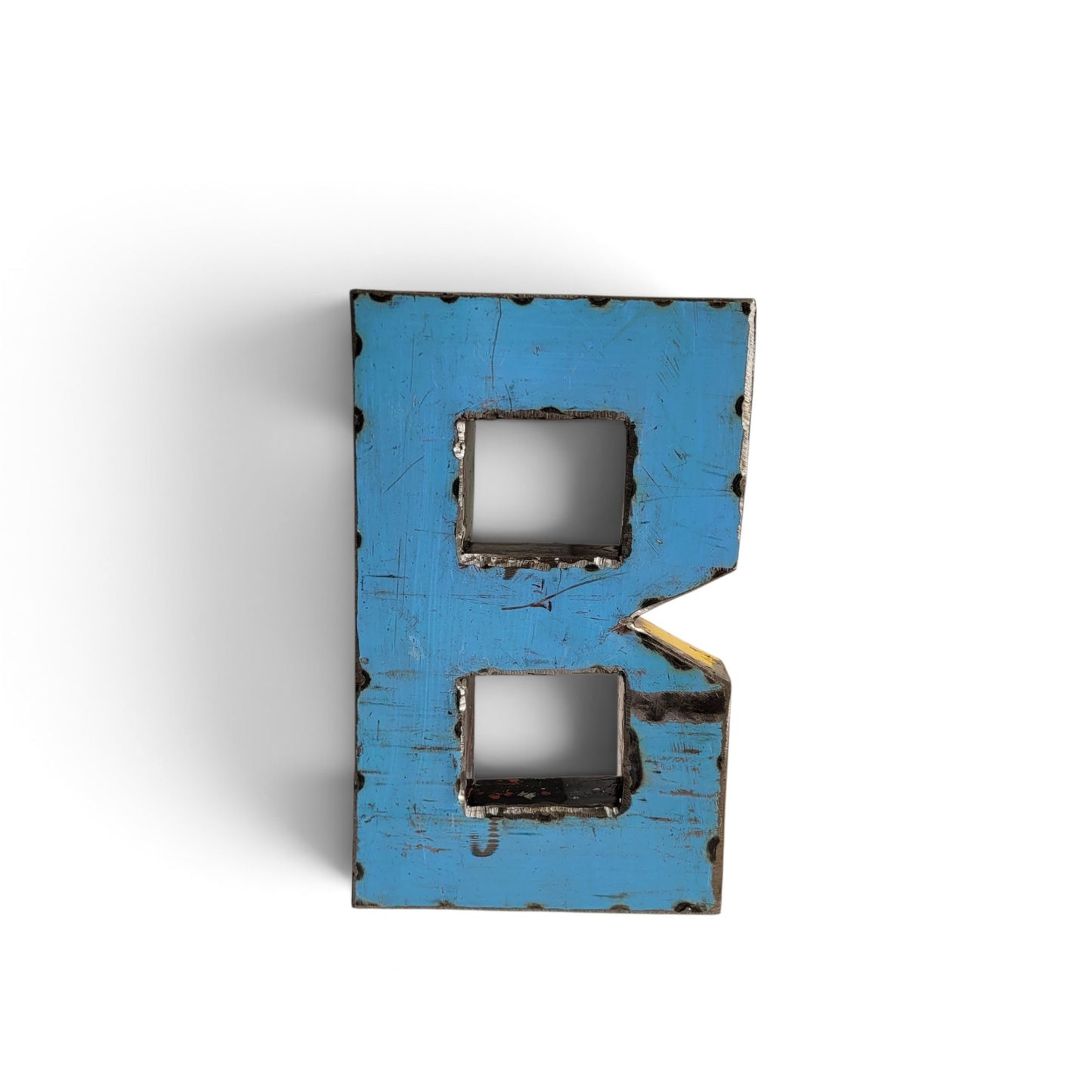 Letter "B" made from recycled oil drums | 22 or 50 cm | various colours