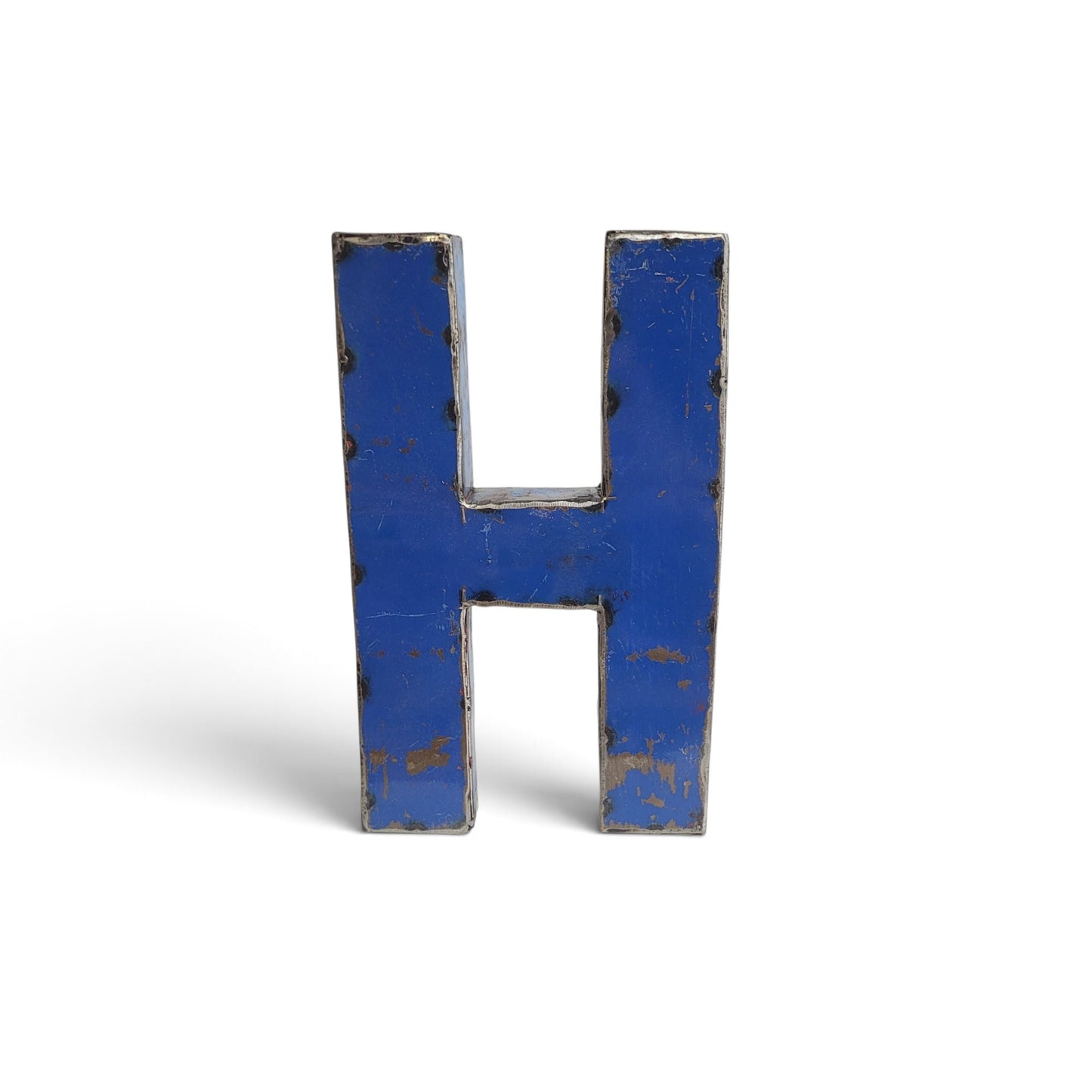 Buchstabe "H" aus recycelten Ölfässern | 22 oder 50 cm | verschiedene Farben