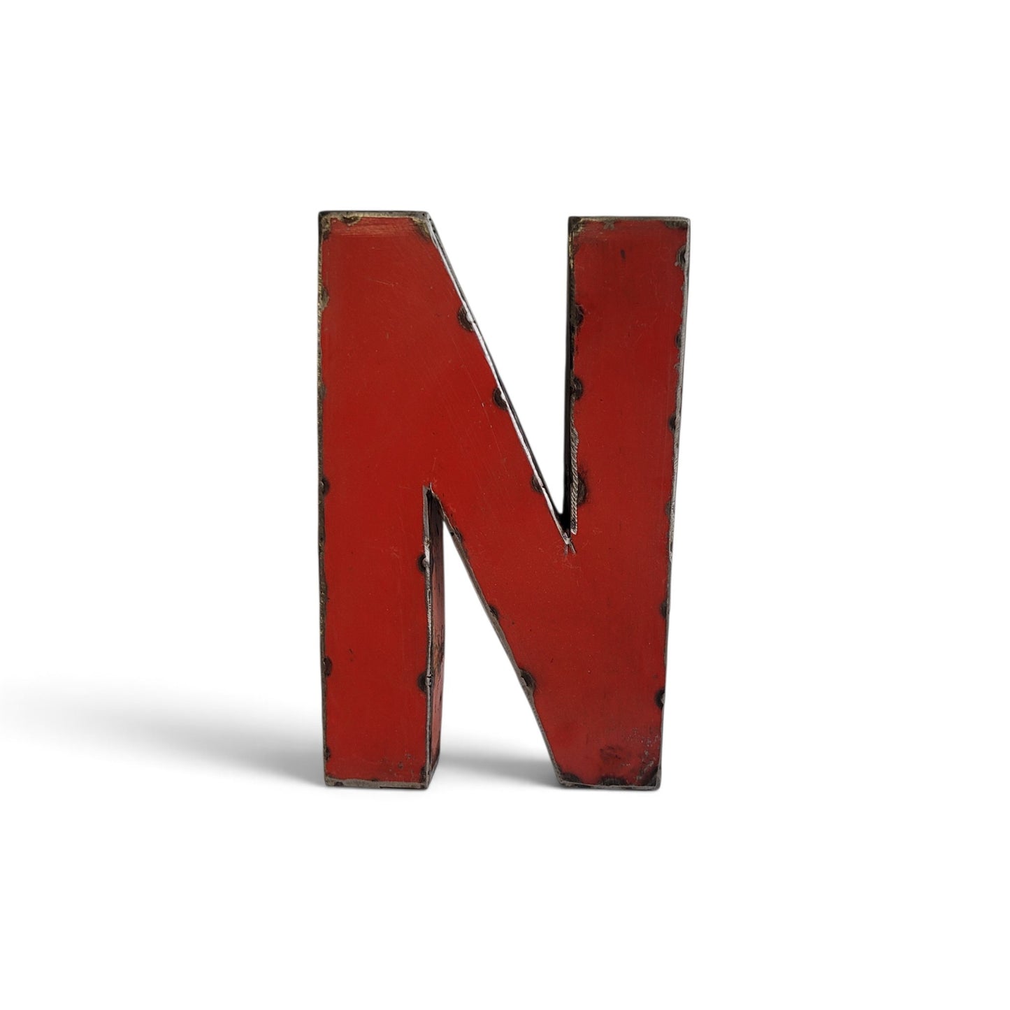 Buchstabe "N" aus recycelten Ölfässern | 22 oder 50 cm | verschiedene Farben