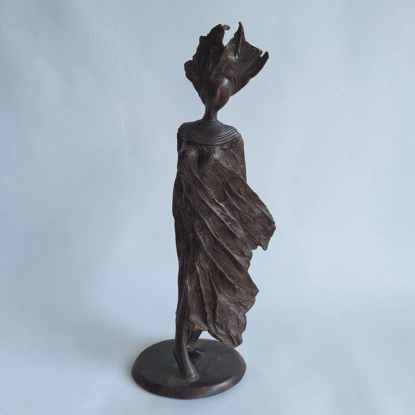 Bronze-Skulptur "Femme du Sahel" | by Patrice Balma | 36-40 cm 4 kg | Unikate