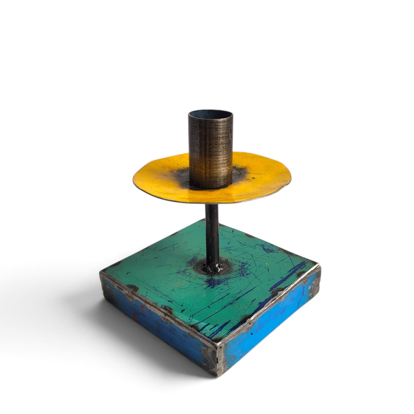 Candle holder made from recycled oil drums Upcycling | various colors