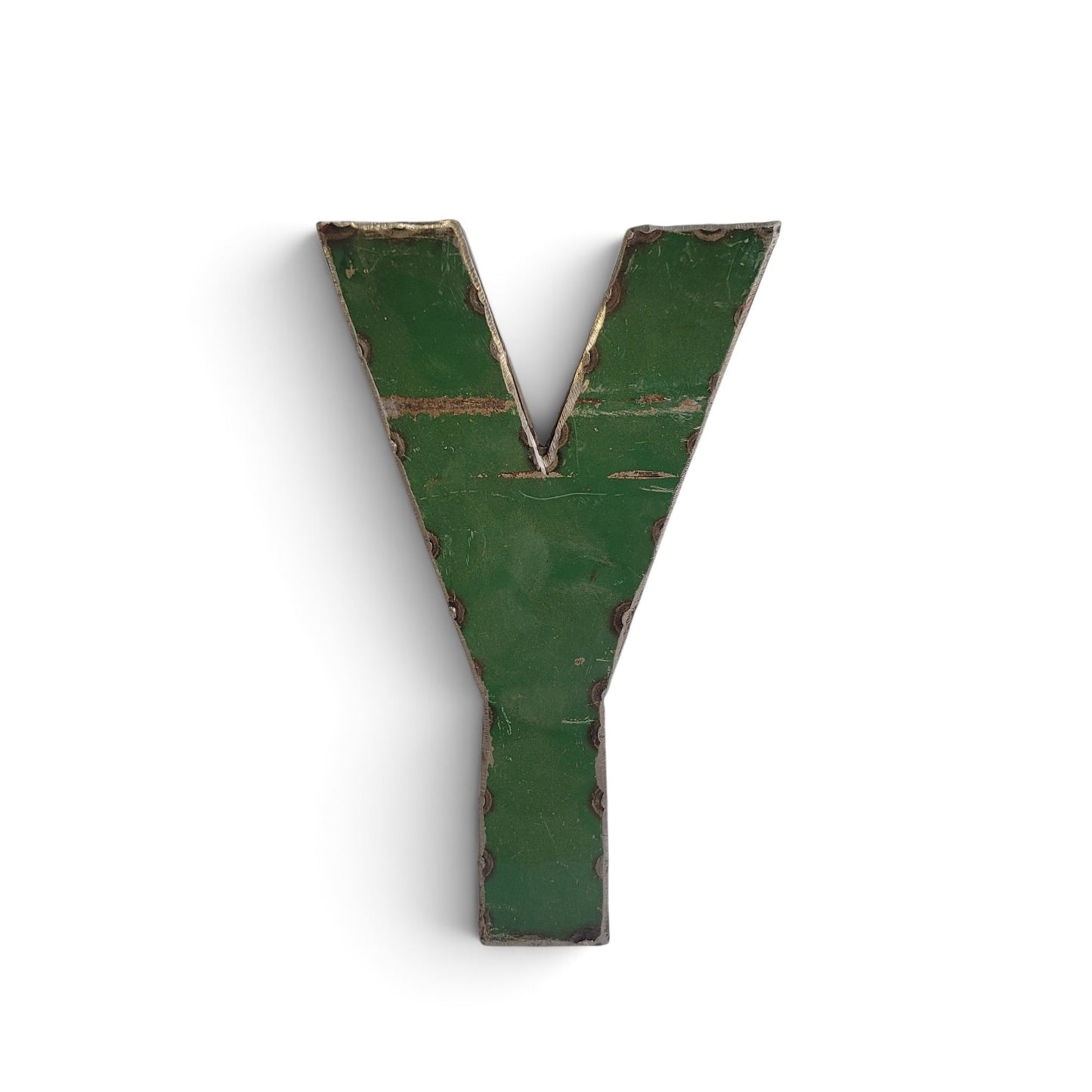 Buchstabe "Y" aus recycelten Ölfässern | 22 oder 50 cm | verschiedene Farben